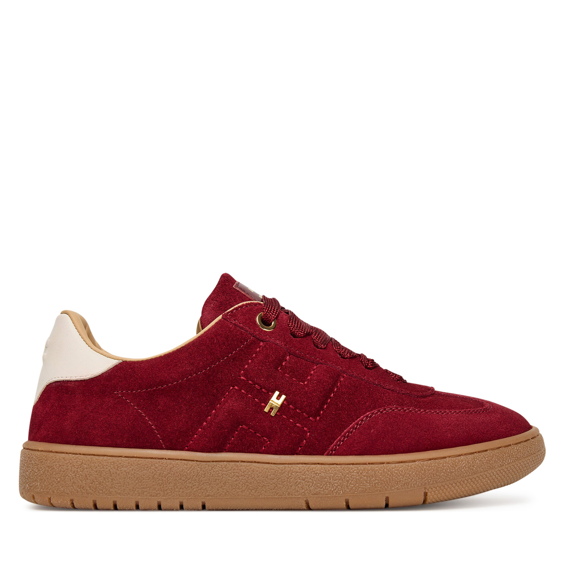 Sneakersy Elisabetta Franchi Low Cut Lace Up F4A9-E0340-0071 D Bordová