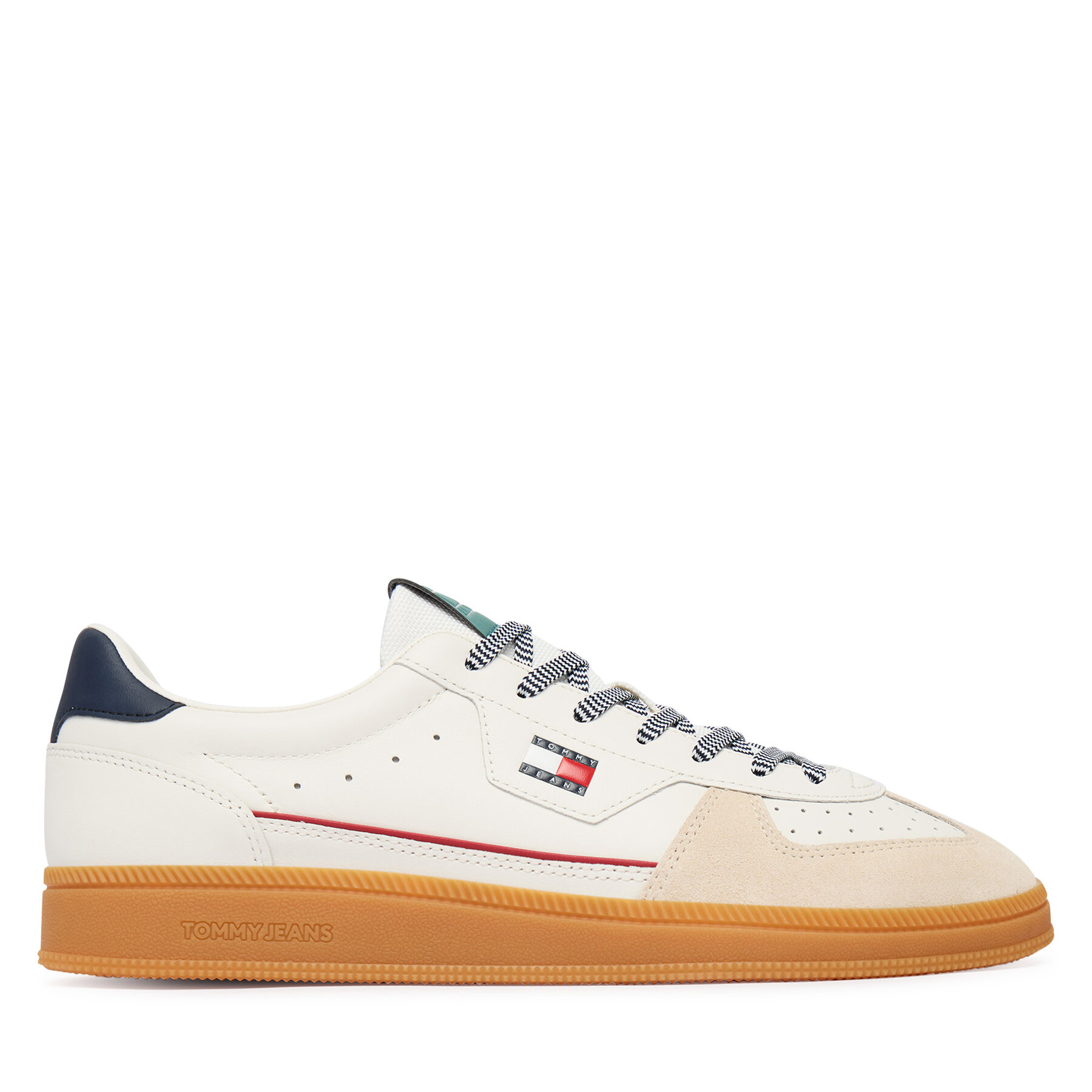 Sneakersy Tommy Jeans The Greenwich Edge Leather EM0EM01731 Biela