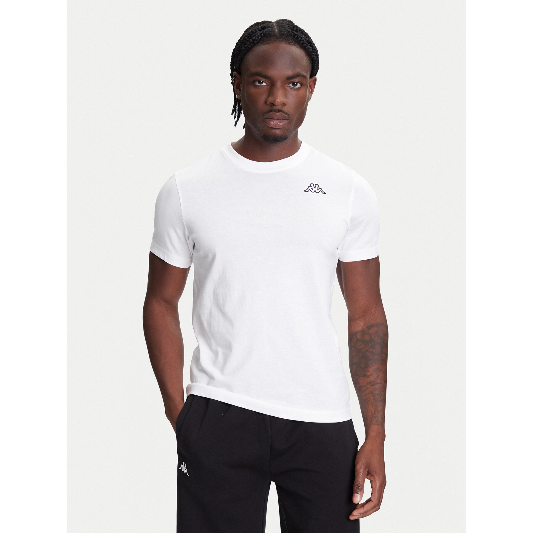 Kappa Póló Logo Korpo Cafers 304J150 Fehér Slim Fit