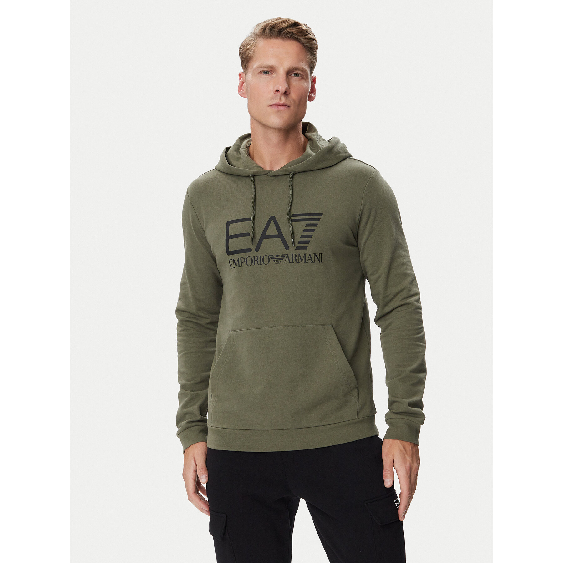 EA7 Emporio Armani Sweatshirt 7M001413 AF22266 U7014 Khakifarben Regular Fit