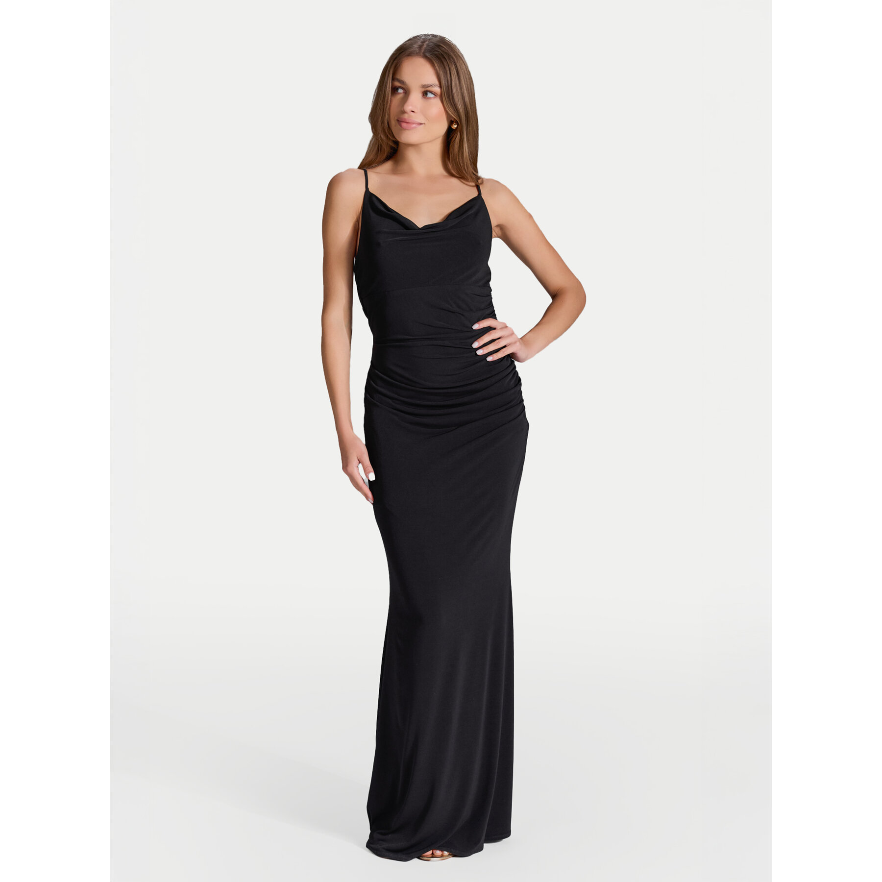 Swing Abendkleid 5AI02900 Schwarz Slim Fit