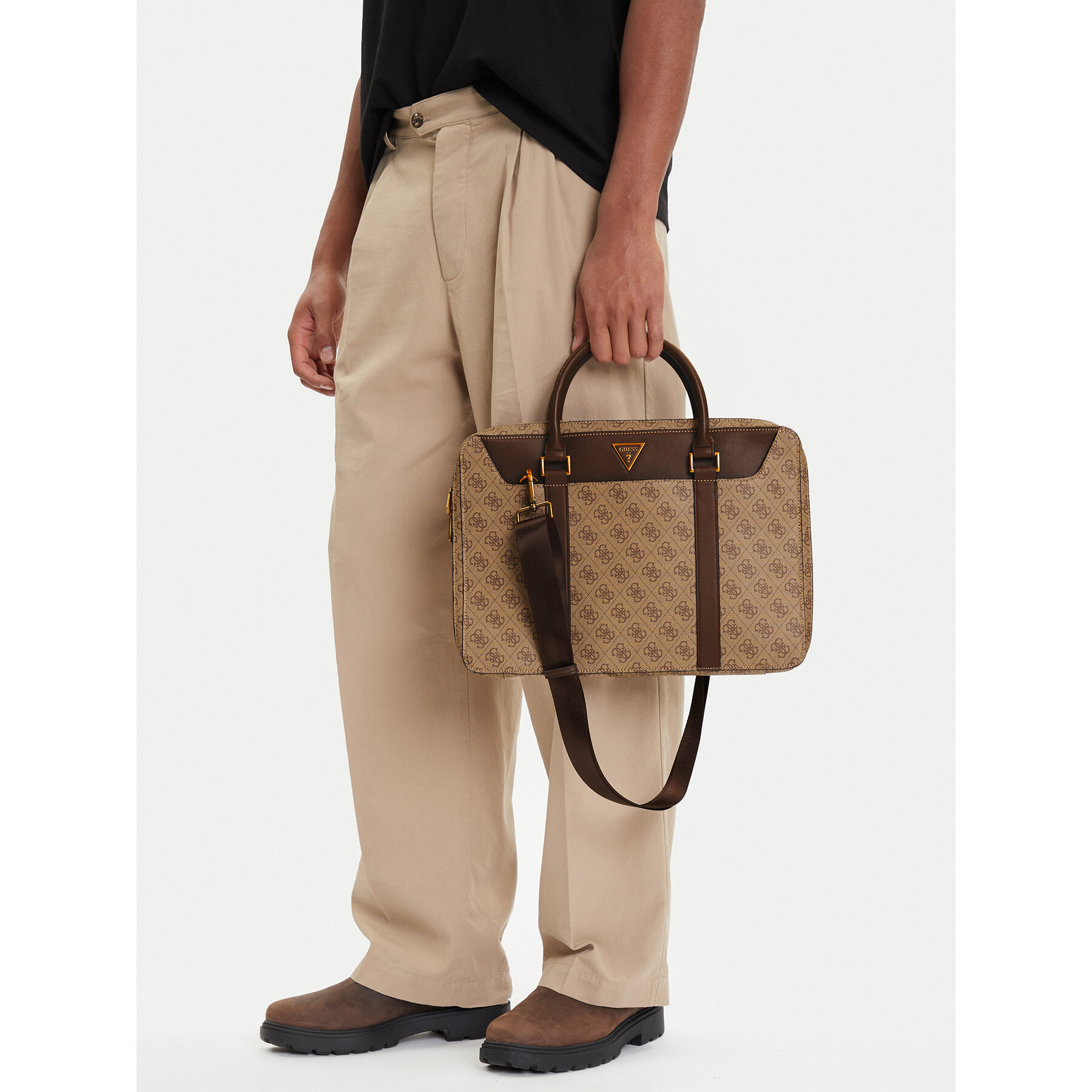 Чанта за лаптоп Guess Vezzola Smart HMEVZL P3138 Бежов