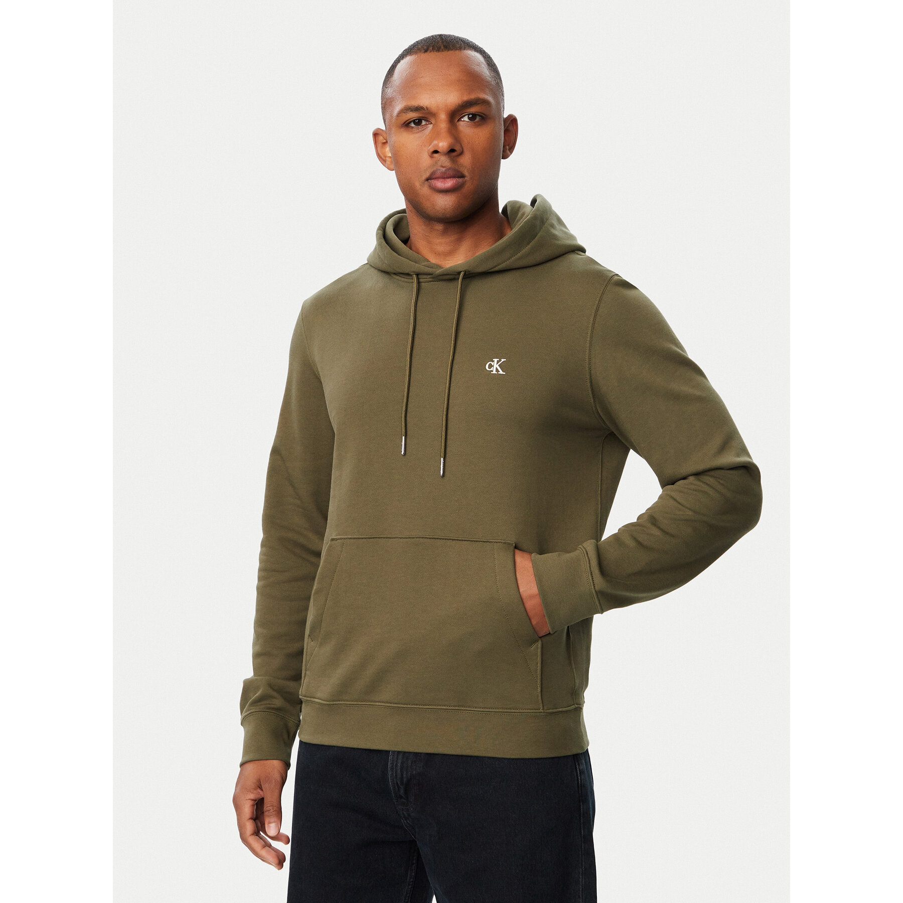 Calvin Klein Jeans Sweatshirt LV04RG286G Grün Classic Fit