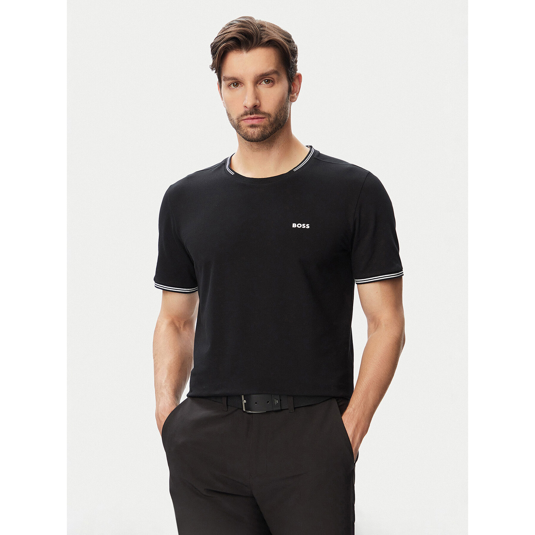 Boss T-shirt Taul 50521245 Crna Regular Fit