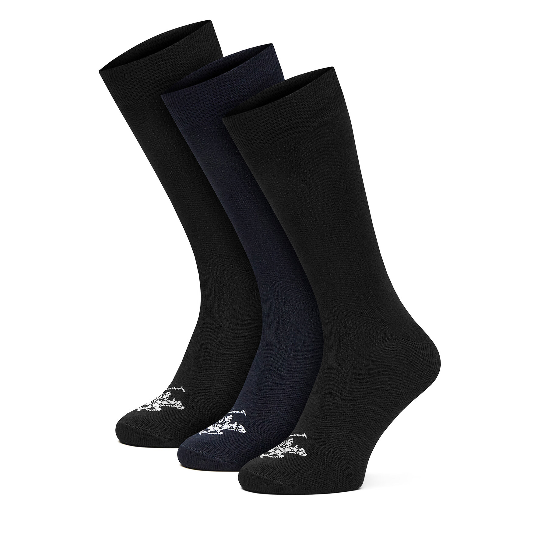Duge čarape Beverly Hills Polo Club KR_BHPC_002_W_SS2025_(3pack) Crna