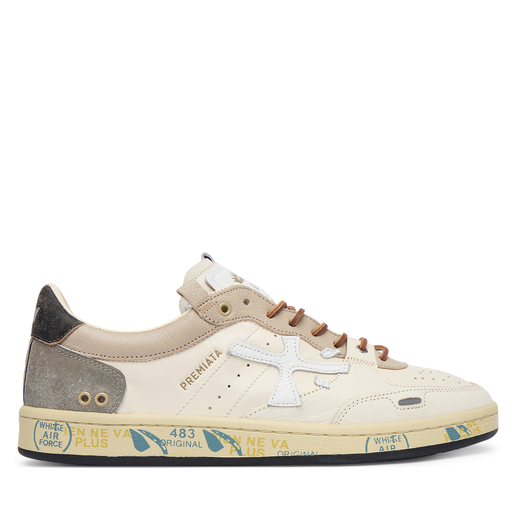 Sneakers Premiata Bskt Clay Var 8163 Crem
