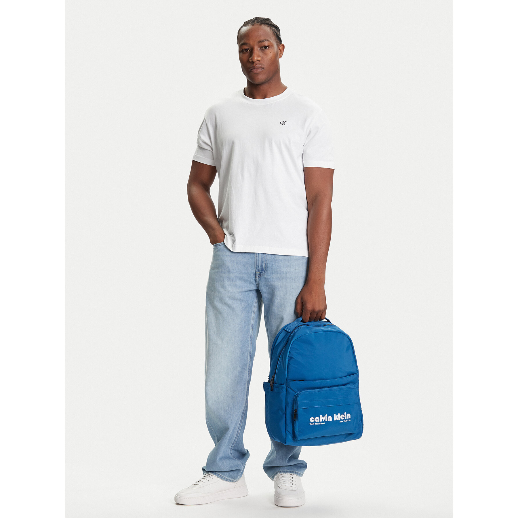 Nahrbtnik Calvin Klein Jeans Ckj Graphic Ck Multi Funct Backp LV04G3162G Mornarsko modra