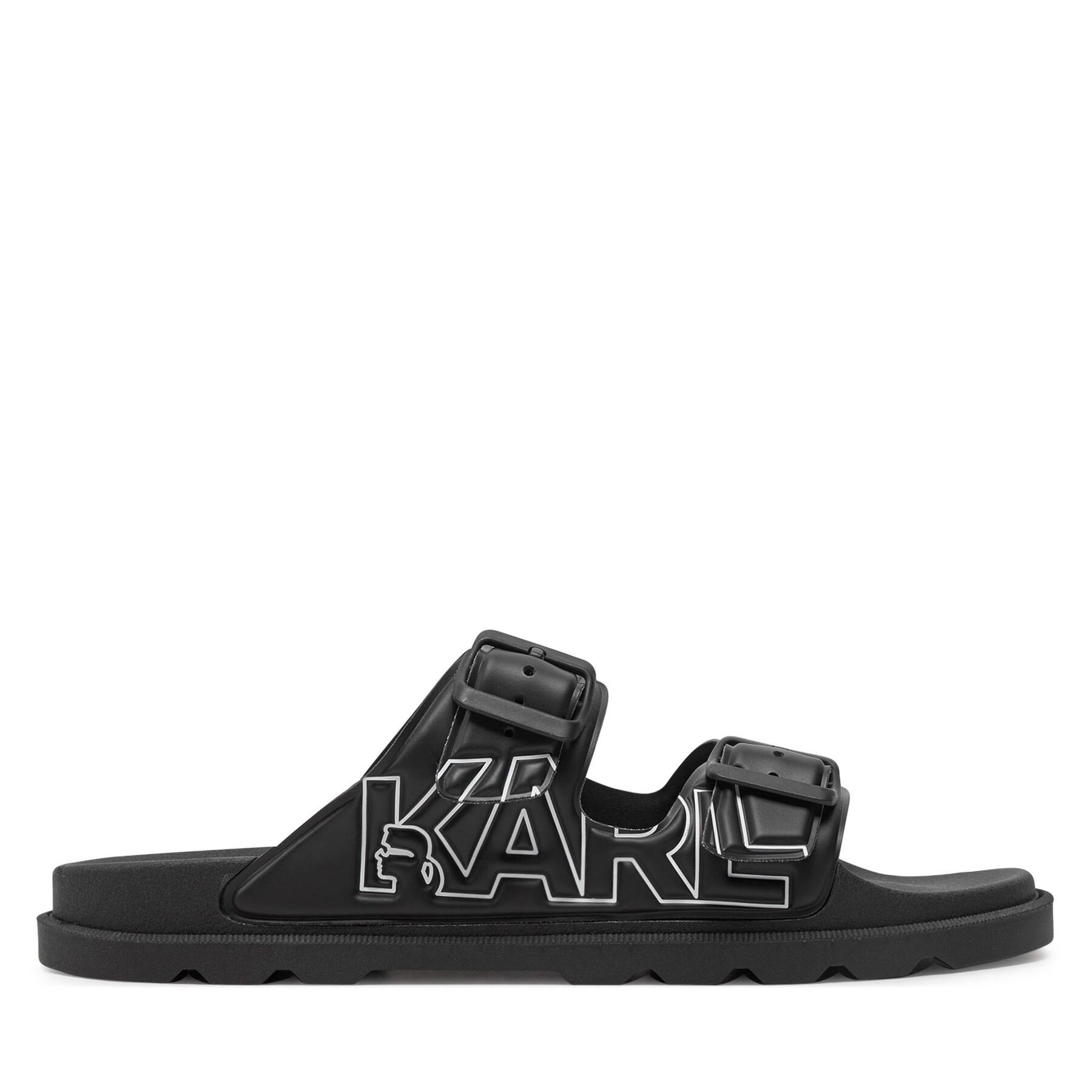 Uomo Ciabatte KARL LAGERFELD, Taglia 43, Nero, KL70978, taglia : 43