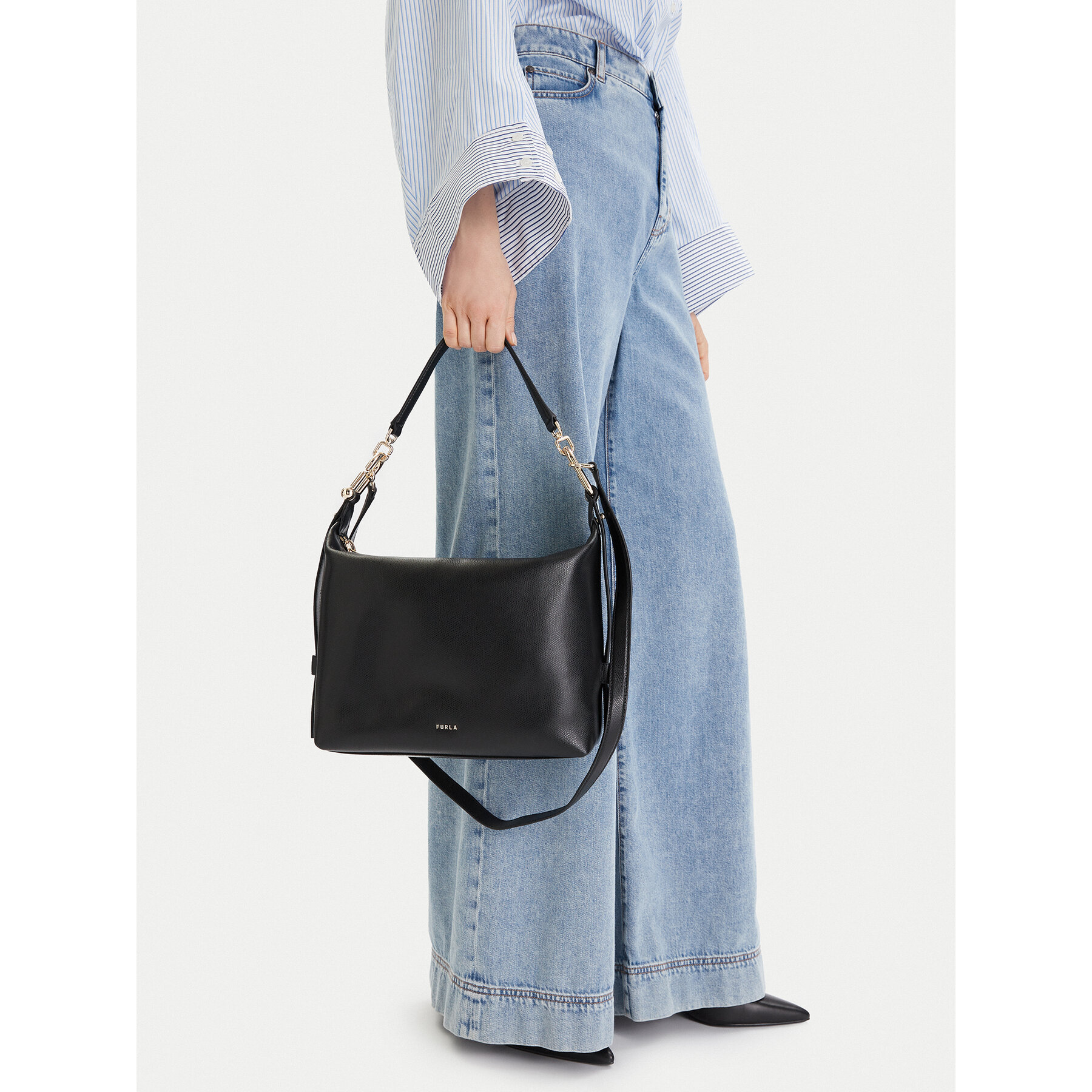 Furla Damen Schwarz Handtasche Tonie Wb01964 A.0023 Cn O6000 Nosize