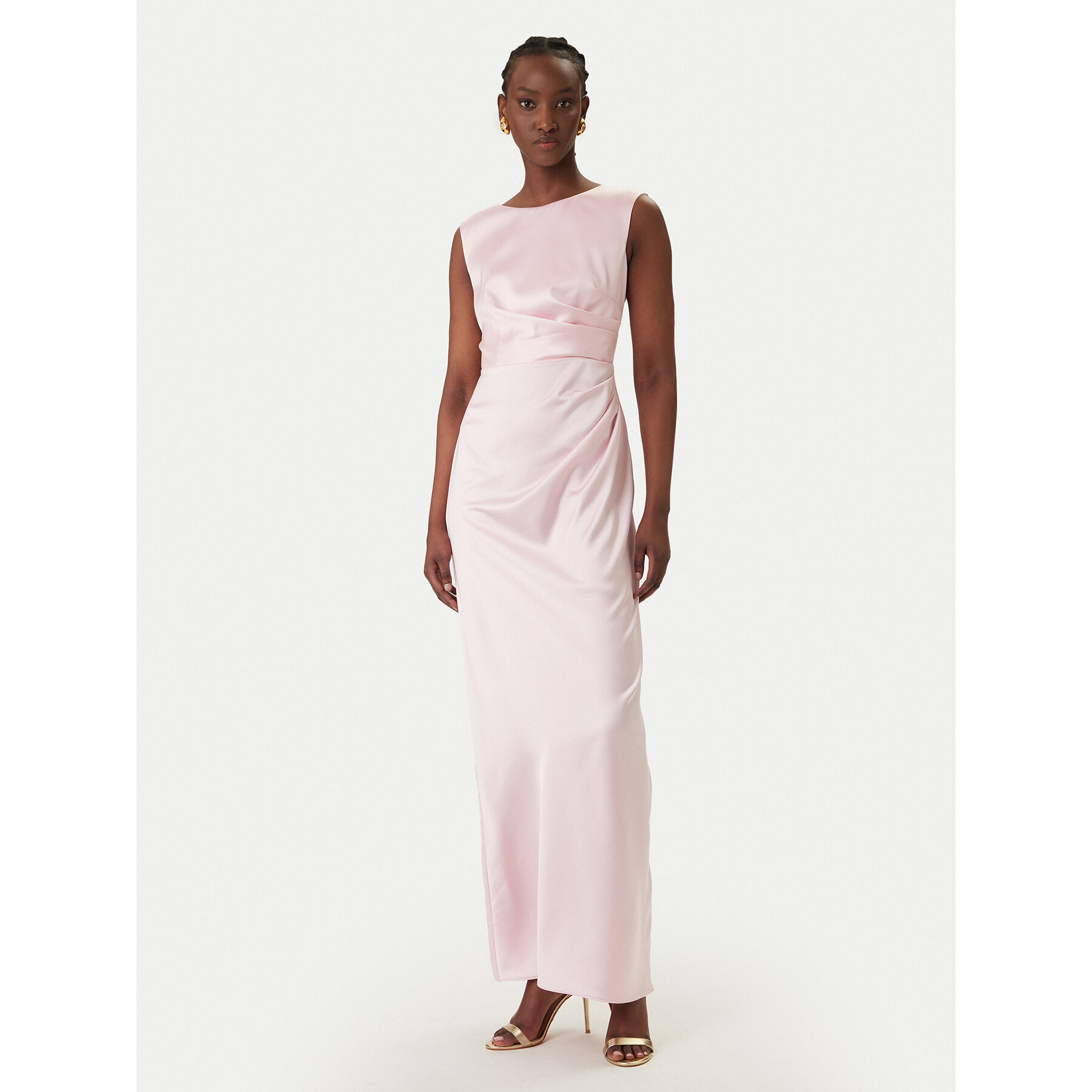 Rinascimento Abendkleid CFC0127559003 Rosa Slim Fit