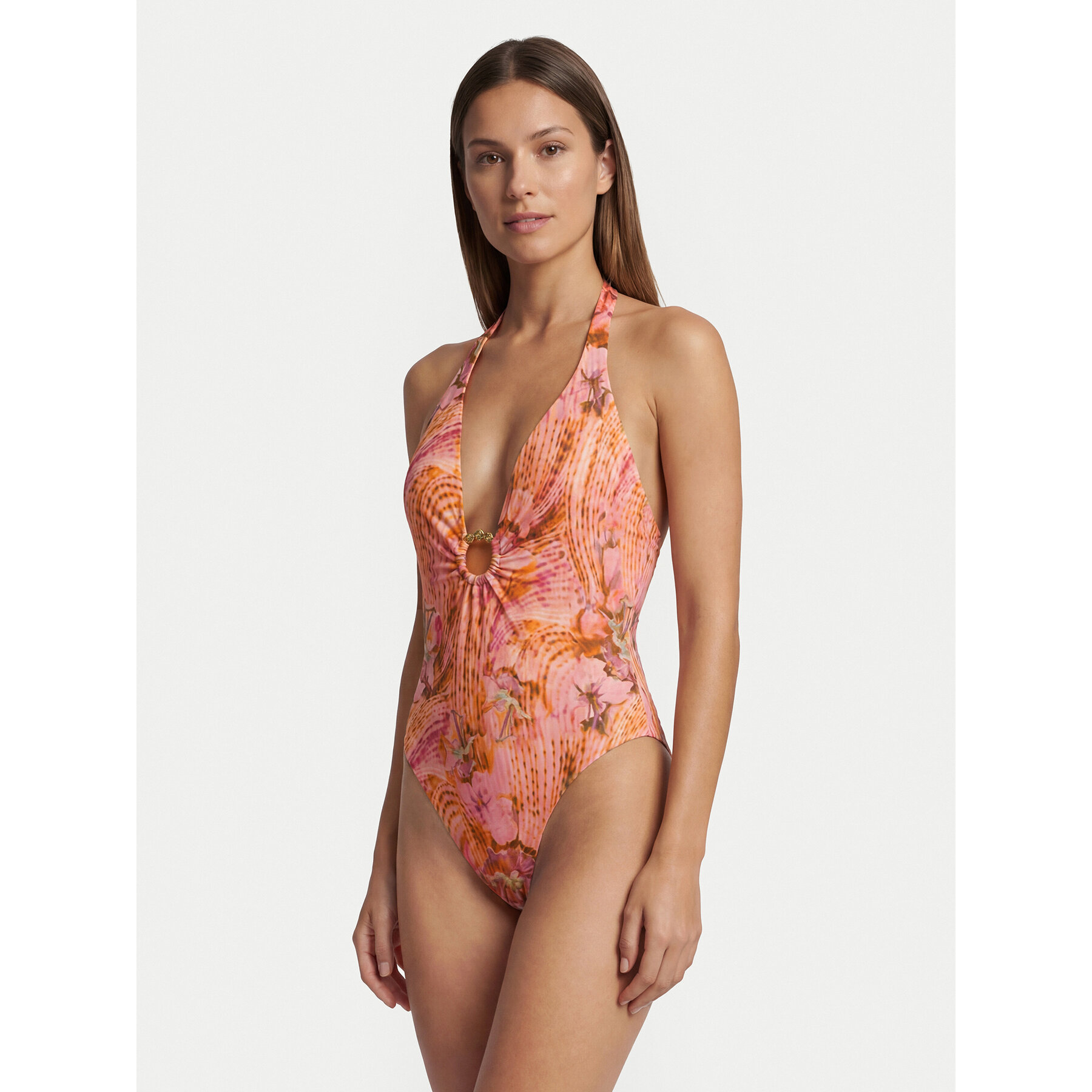 Guess Badeanzug E6GJ39 MC04R Rosa