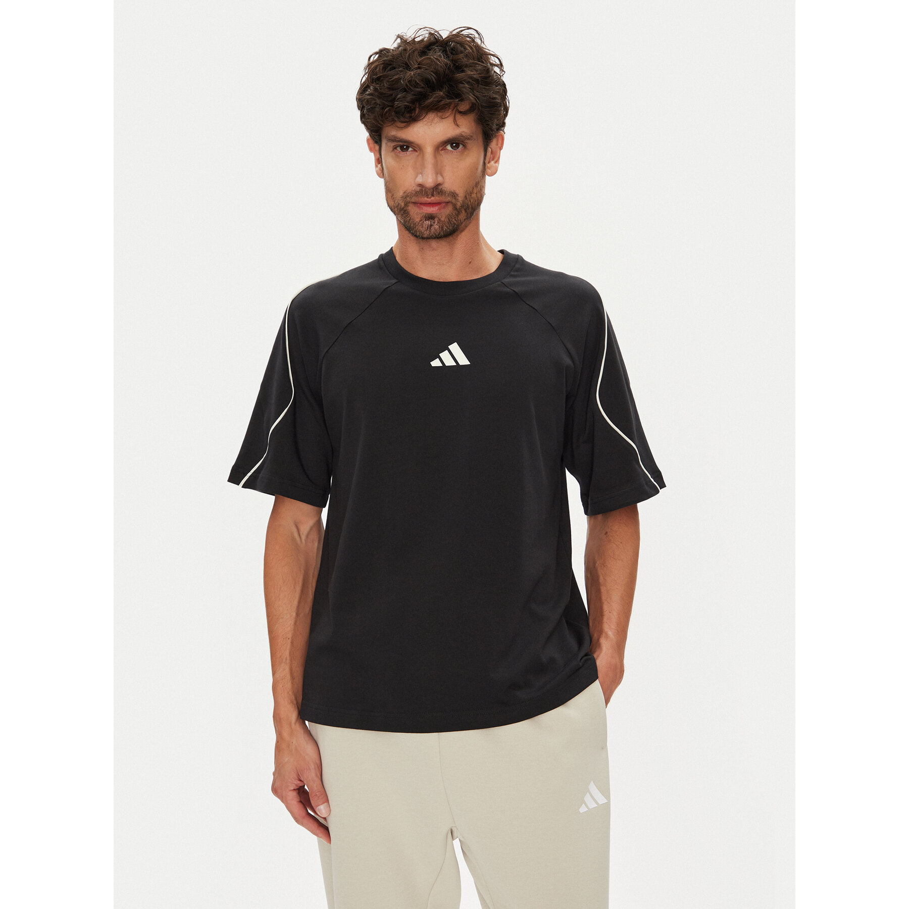 adidas Majica Stadium JN1824 Črna Regular Fit