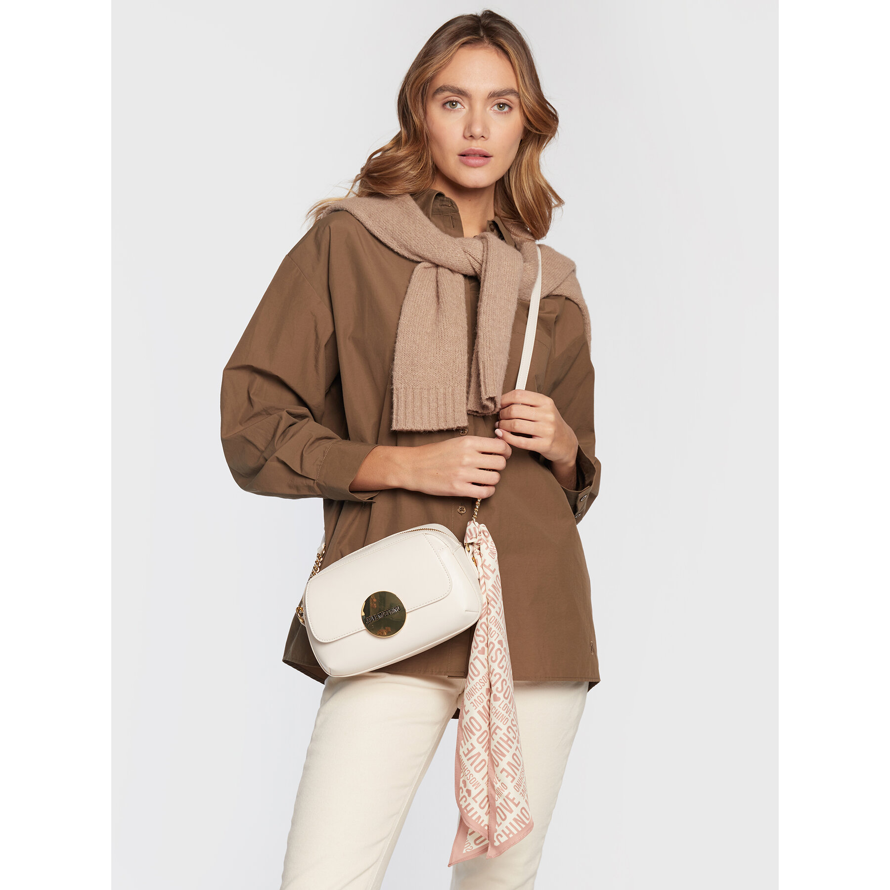 

Сумка LOVE MOSCHINO JC4361PP0FKG0120 Offwhite, Бежевий