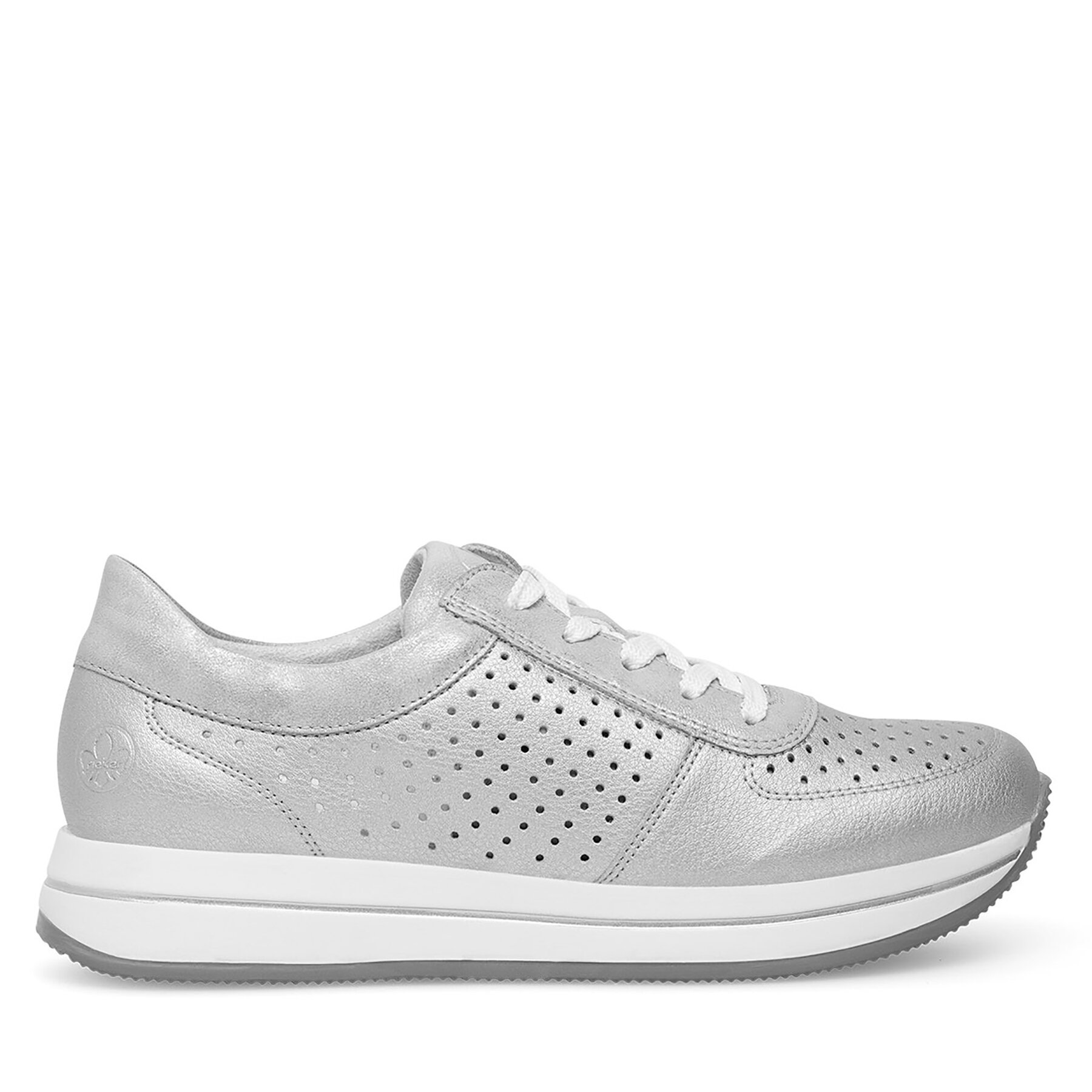 Sneakers Rieker N4515-90 Argintiu