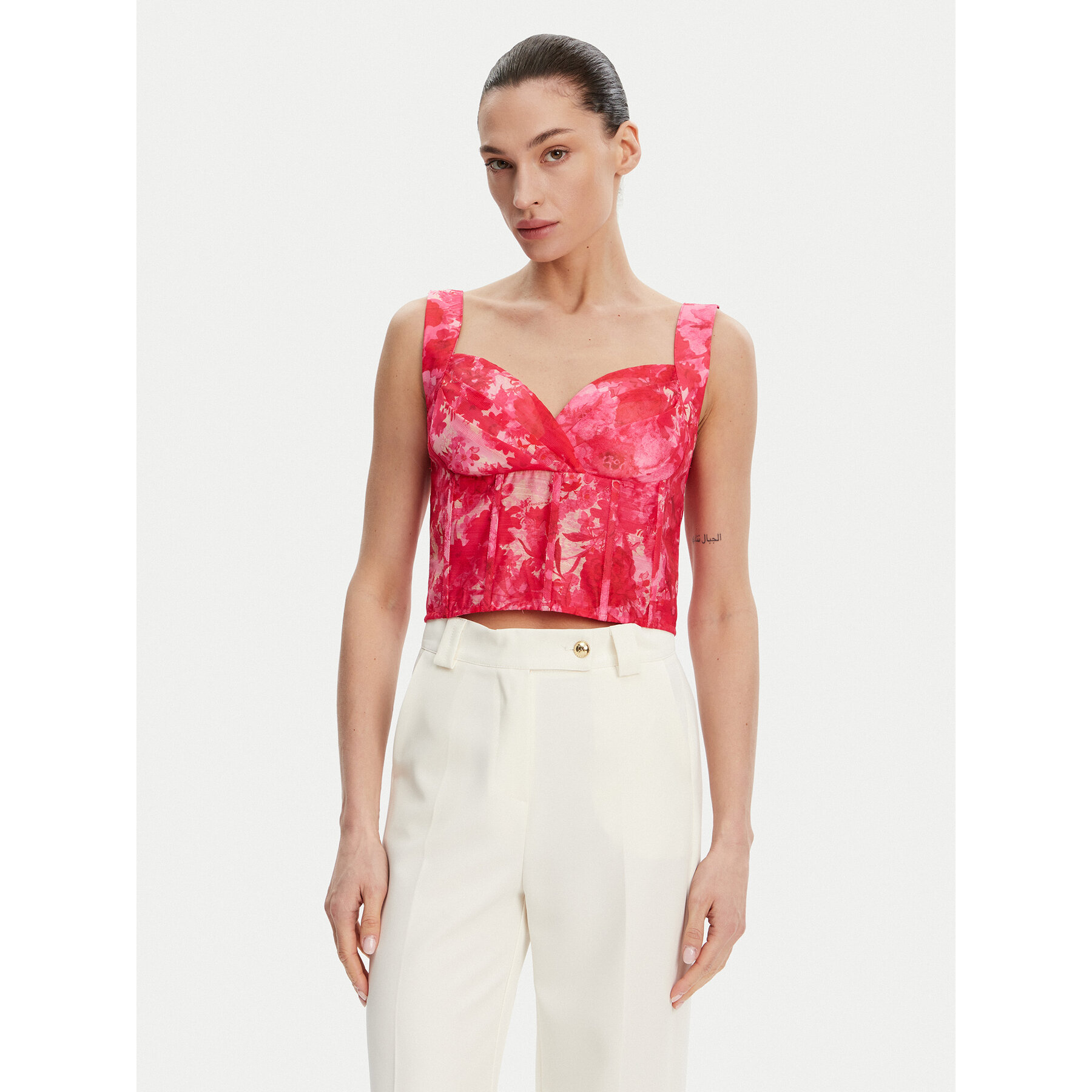 Fracomina Top FR25ST2024W775U6 Rosa Slim Fit