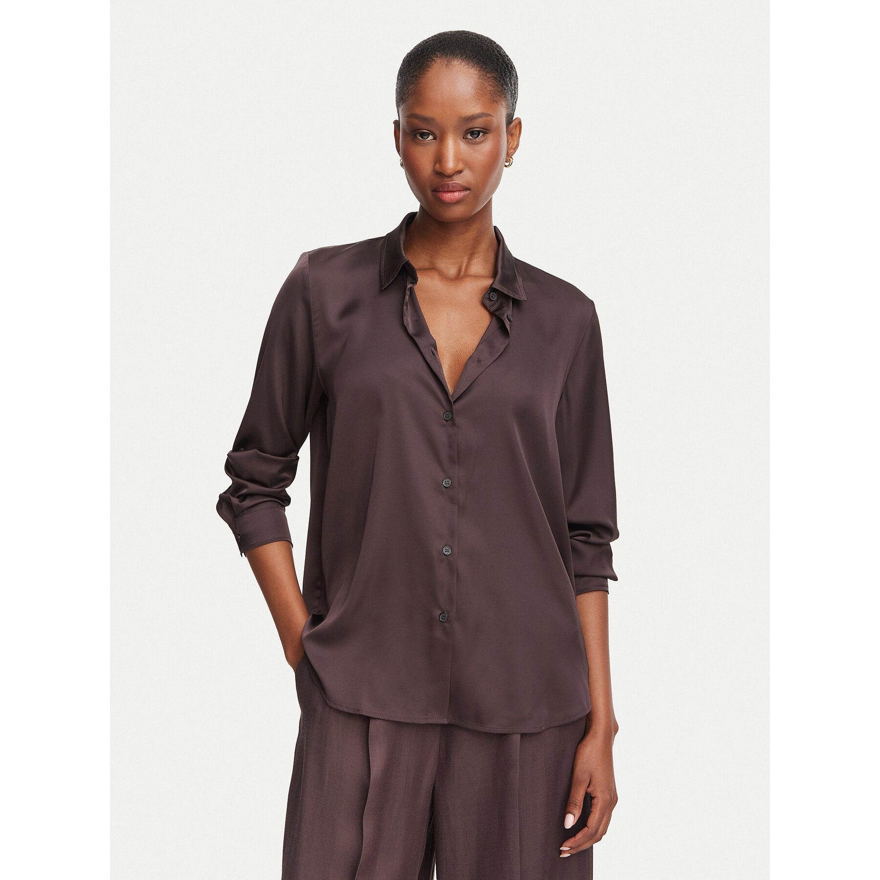 Marella Hemd Emme by Marella Edro 2625116081 Dunkelbraun Regular Fit