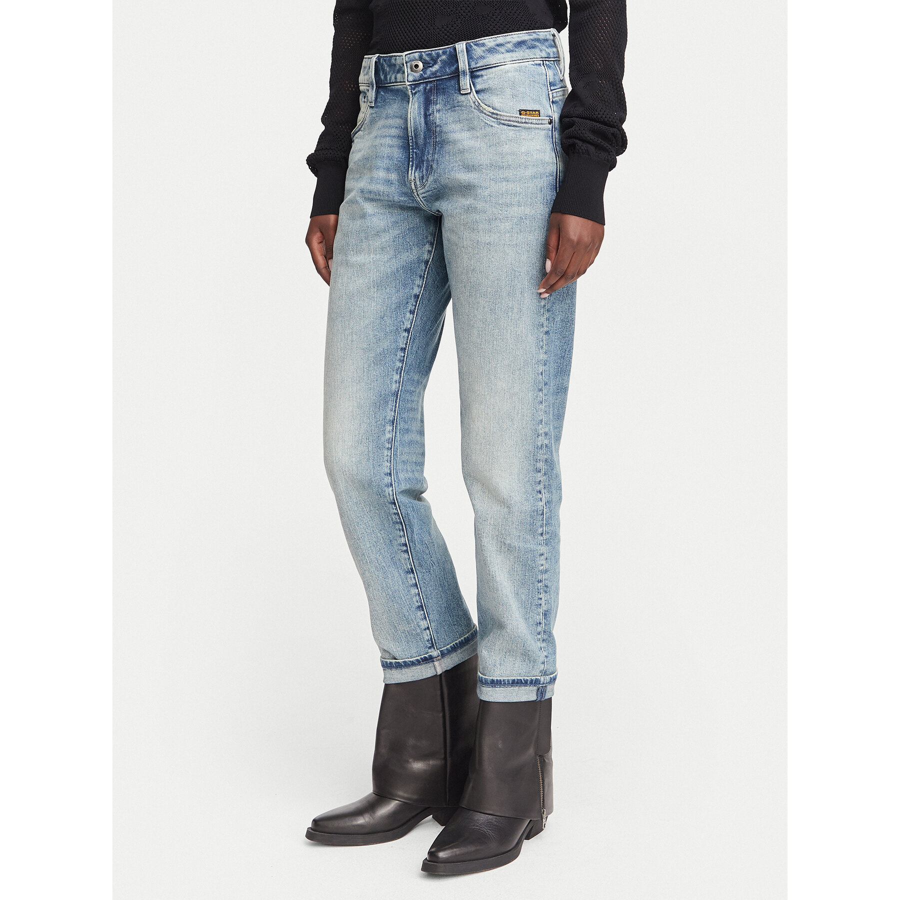 G-Star Raw Τζιν Loux D29953-E205 Ανοιχτό μπλε Boyfriend Fit