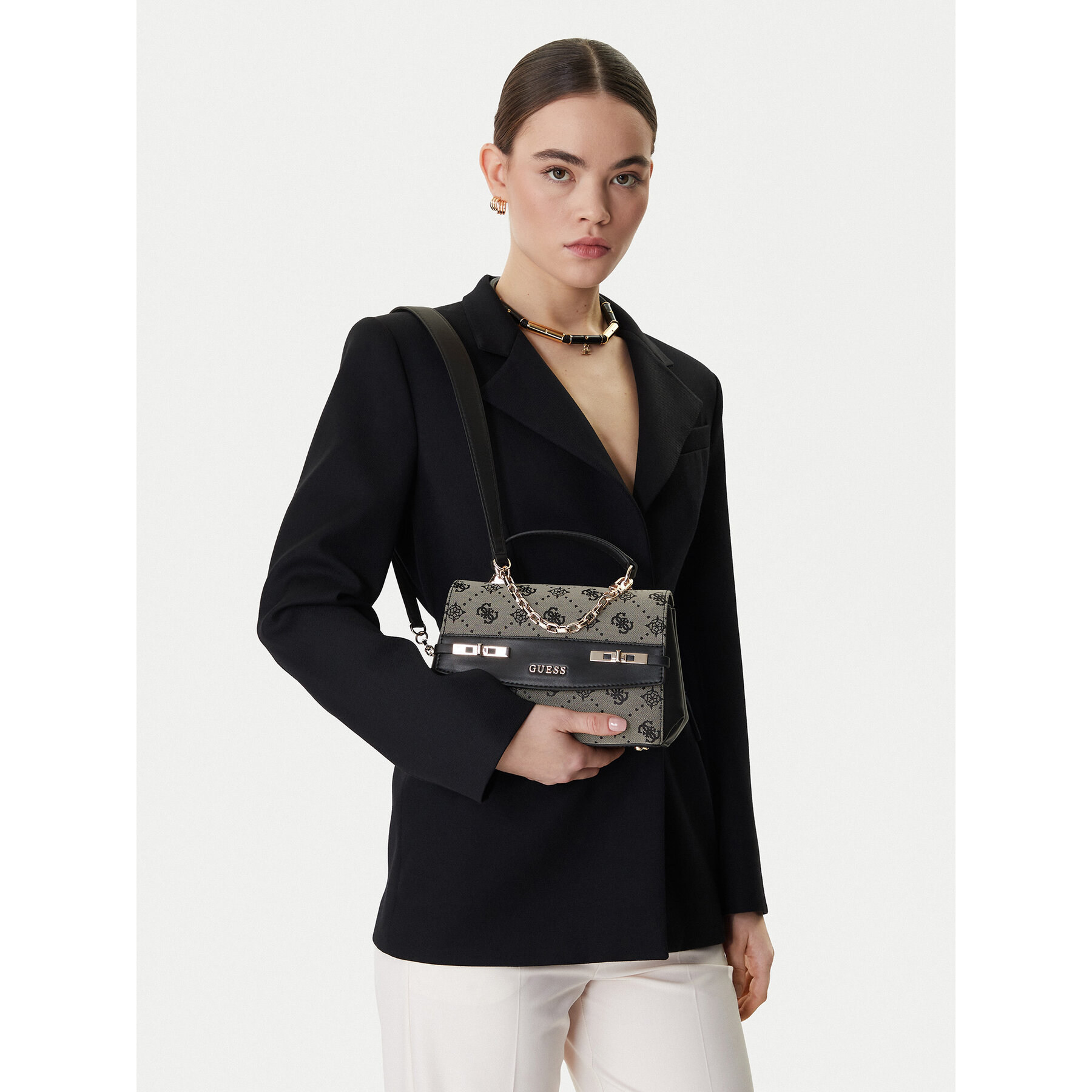 Дамска чанта Guess Melinda HWJP99 02200 Черен