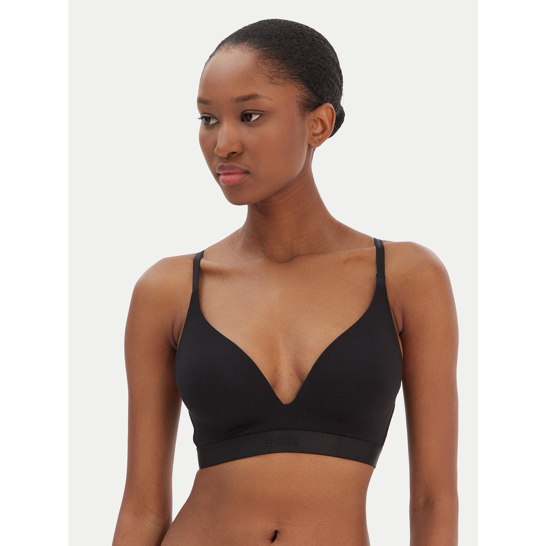 BOSS Bralette melltartó 50535250 Fekete