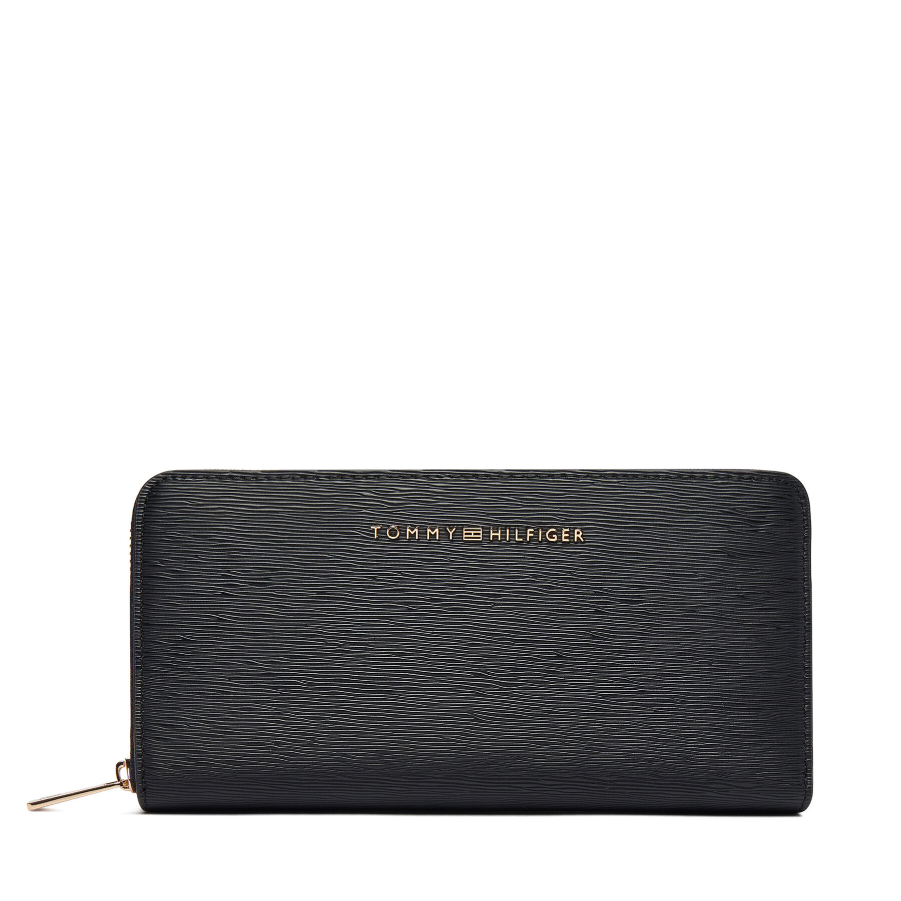 Портфейл Tommy Hilfiger Th Modern Large Zip Around AW0AW18933 Черен