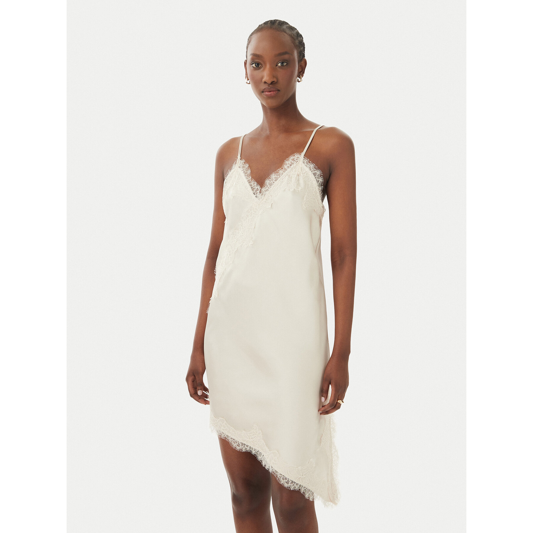 ONLY Kleid für den Alltag Bella 15383473 Creme Regular Fit