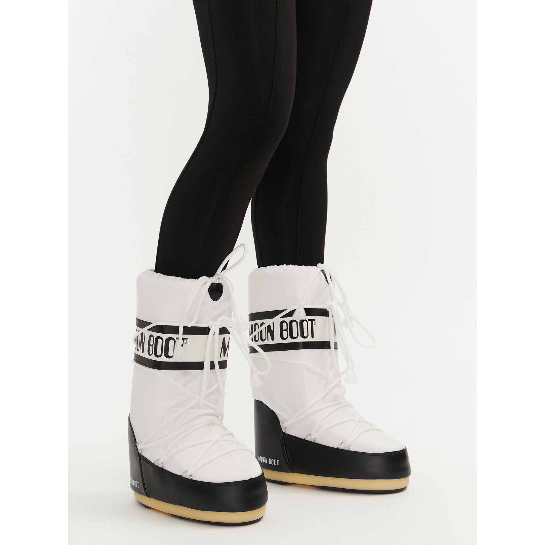 Snehule Moon Boot Mb Icon Nylon 80D1400440 Biela