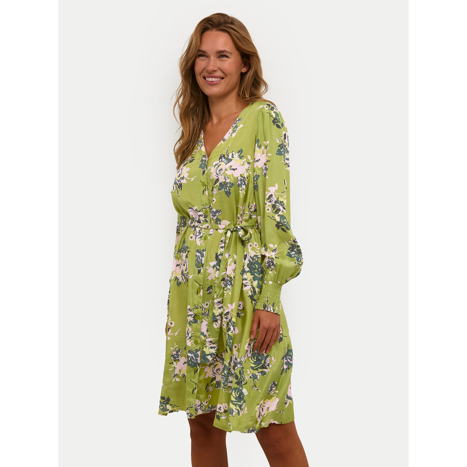 Kaffe Sommerkleid Pollie 10508274 Grün Regular Fit