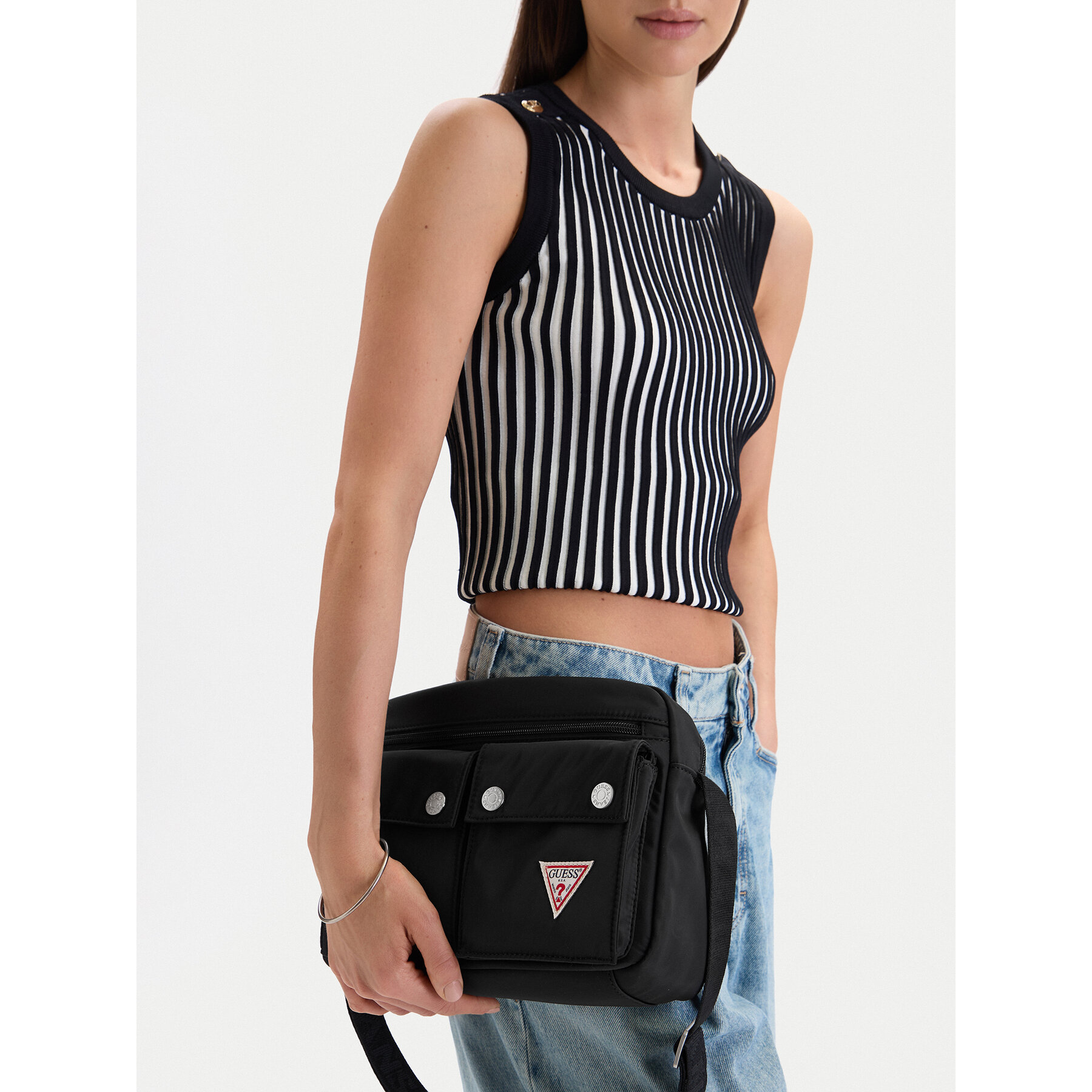 Τσάντα Guess Jeans CWBEO-GUESS-XC-002-09 Μαύρο