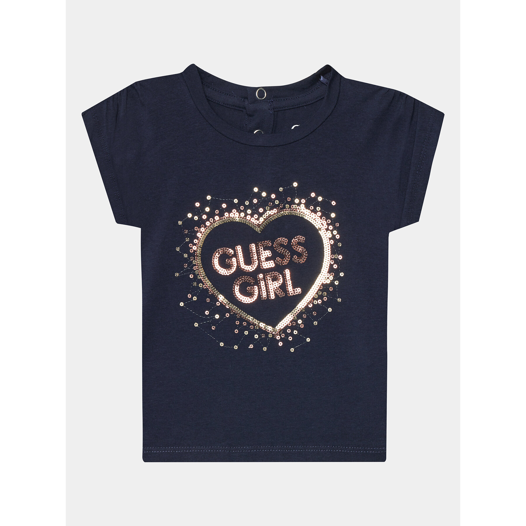 Guess T-Shirt K4RI25 K6YW4 Σκούρο μπλε Boxy Fit
