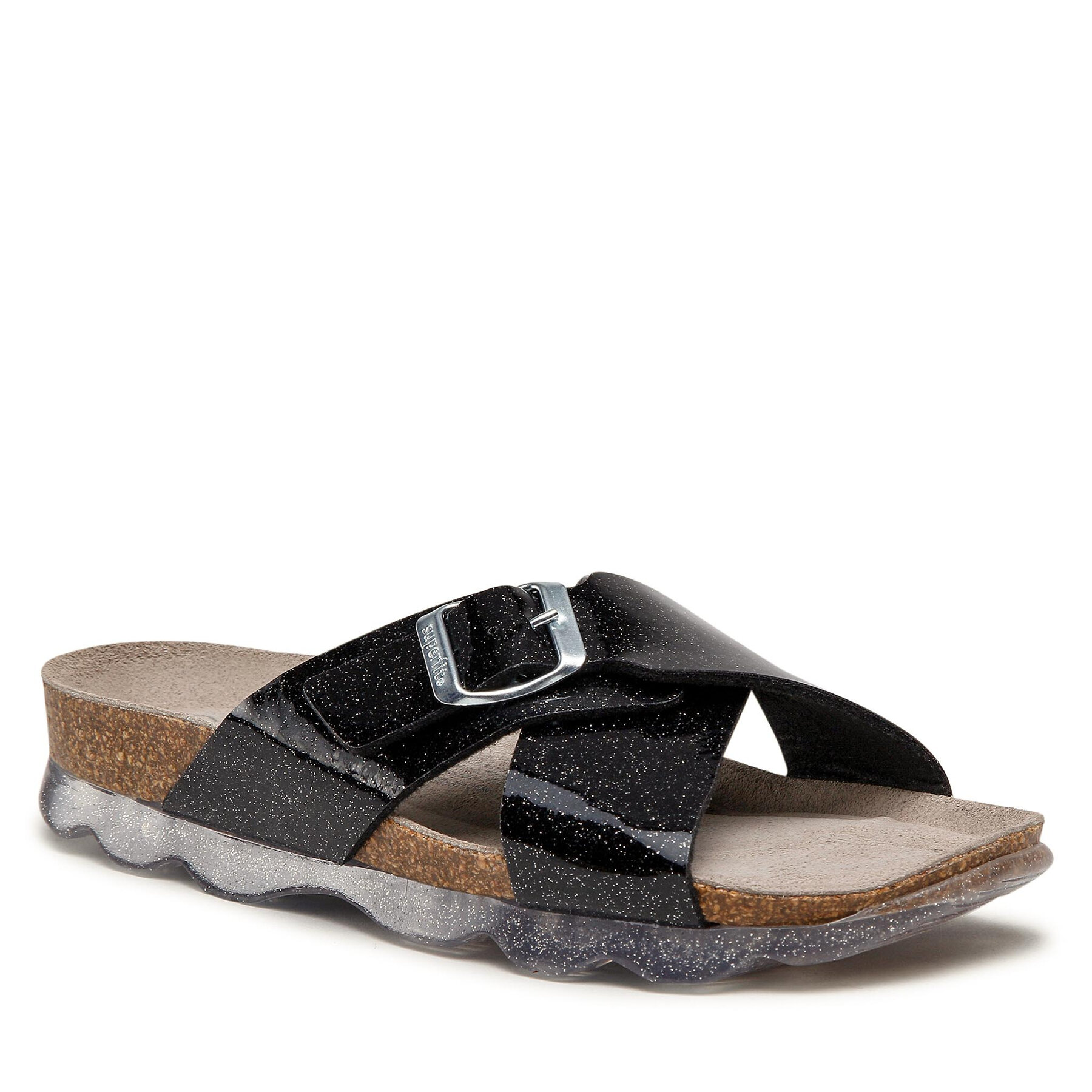 Papucs Superfit 1-000130-0000 S Schwarz/Silber