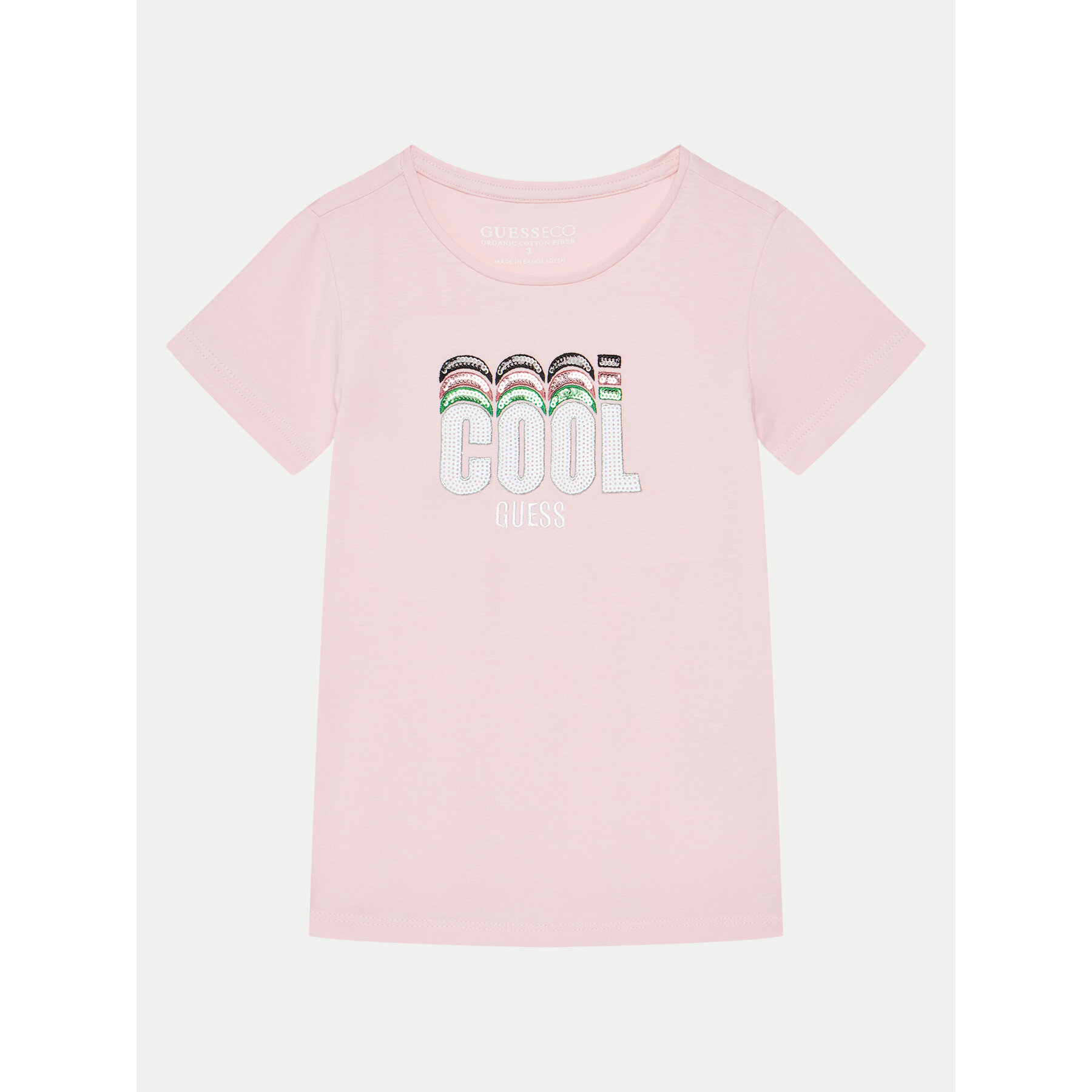 Guess Póló K5RI17 K6YW4 Rózsaszín Regular Fit