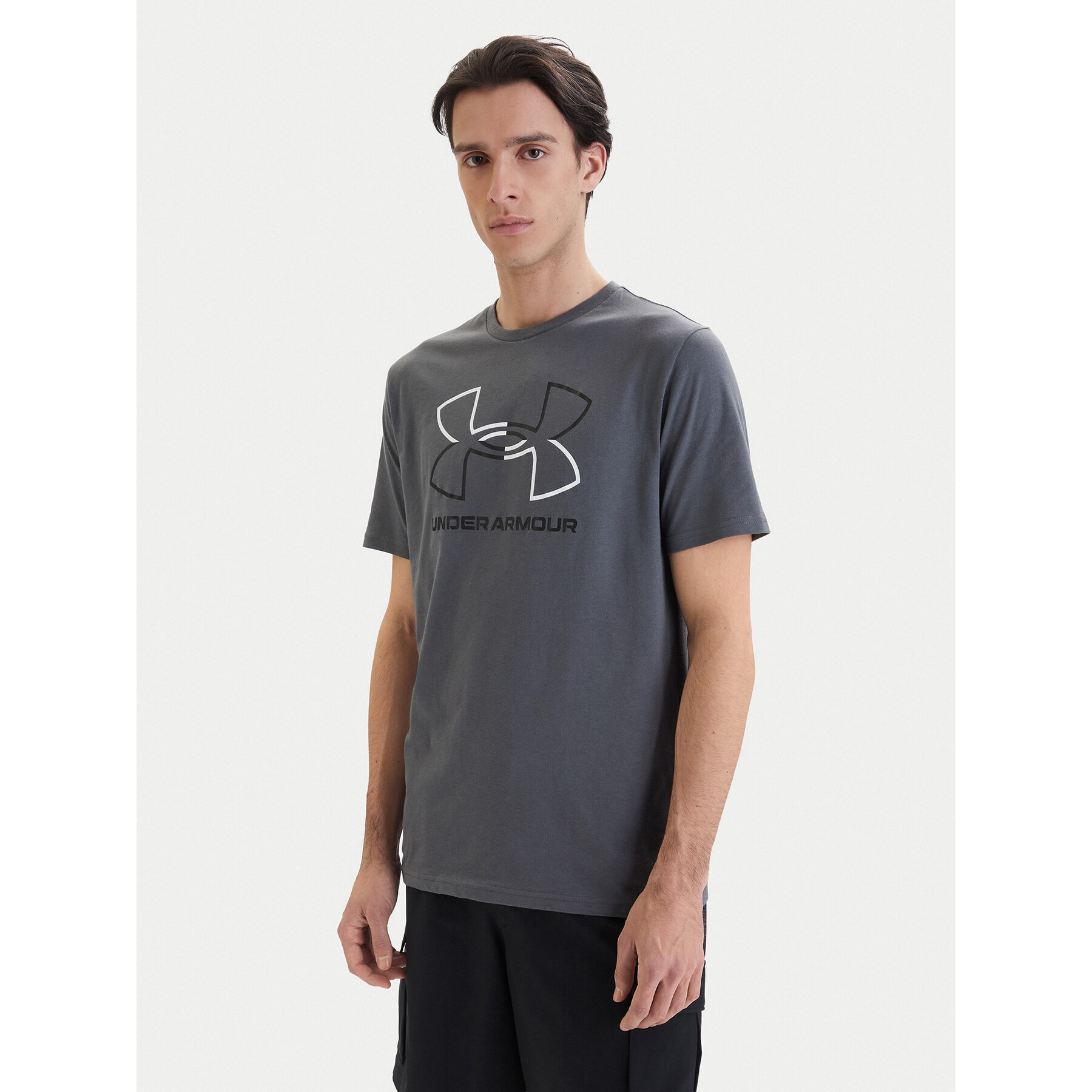 Under Armour T-Shirt Ua Gl Foundation Update Ss 1382915 Grau Loose Fit