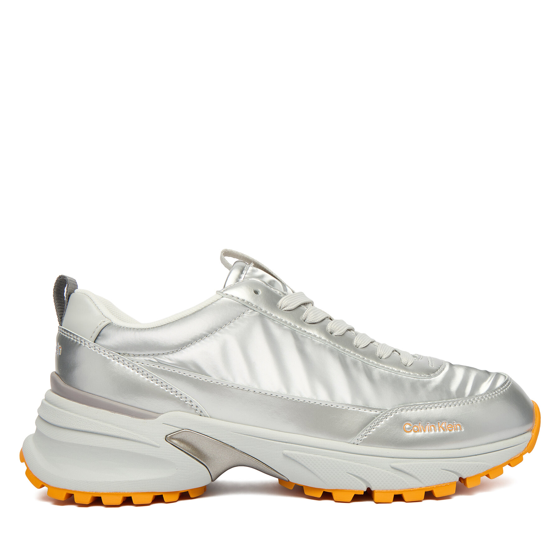 Superge Calvin Klein Hike Runner Lace Up Pearl Ny YW0YW02043 Srebrna