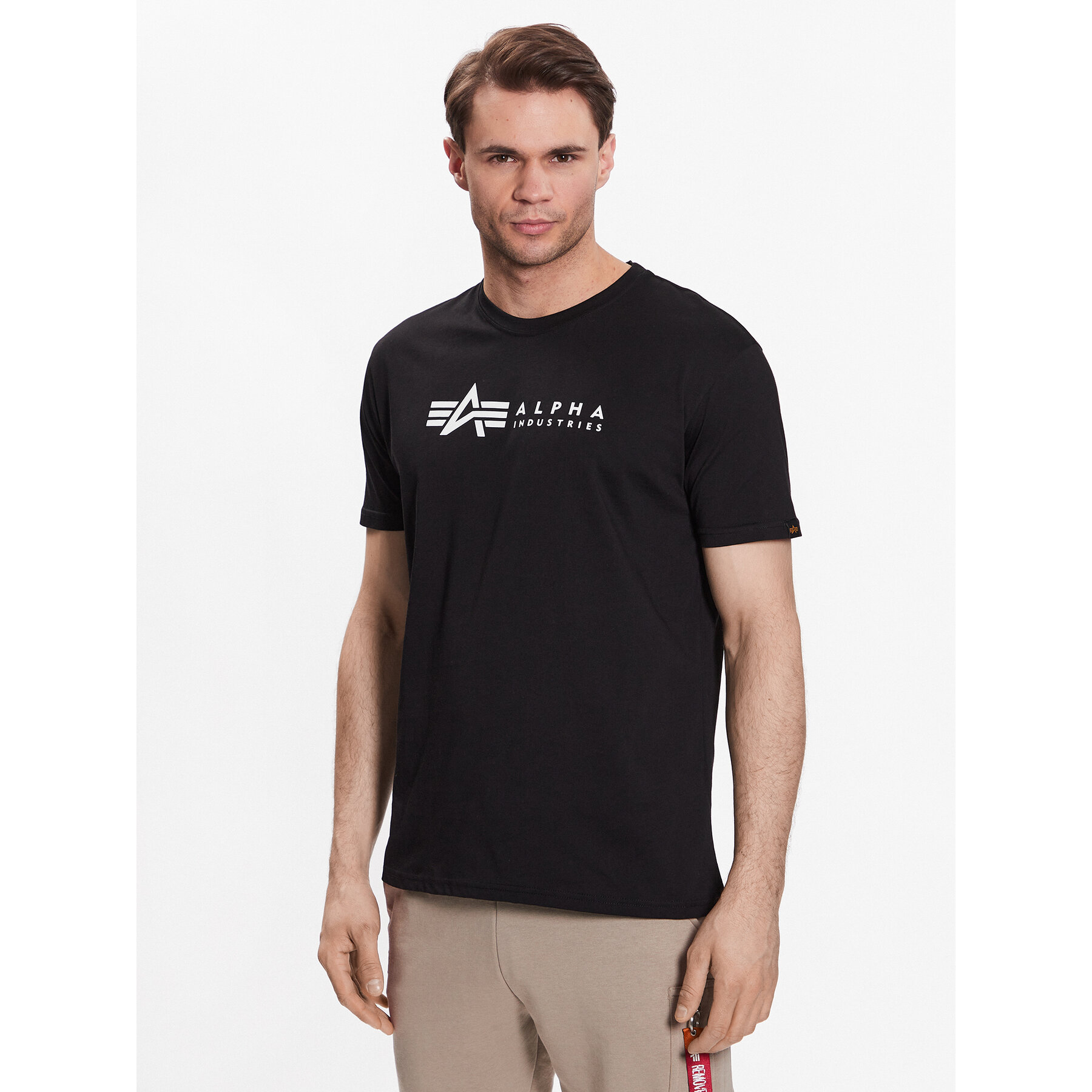 Alpha Industries Set t-shirt majica﻿ Alpha Label 118534 Crna Regular Fit
