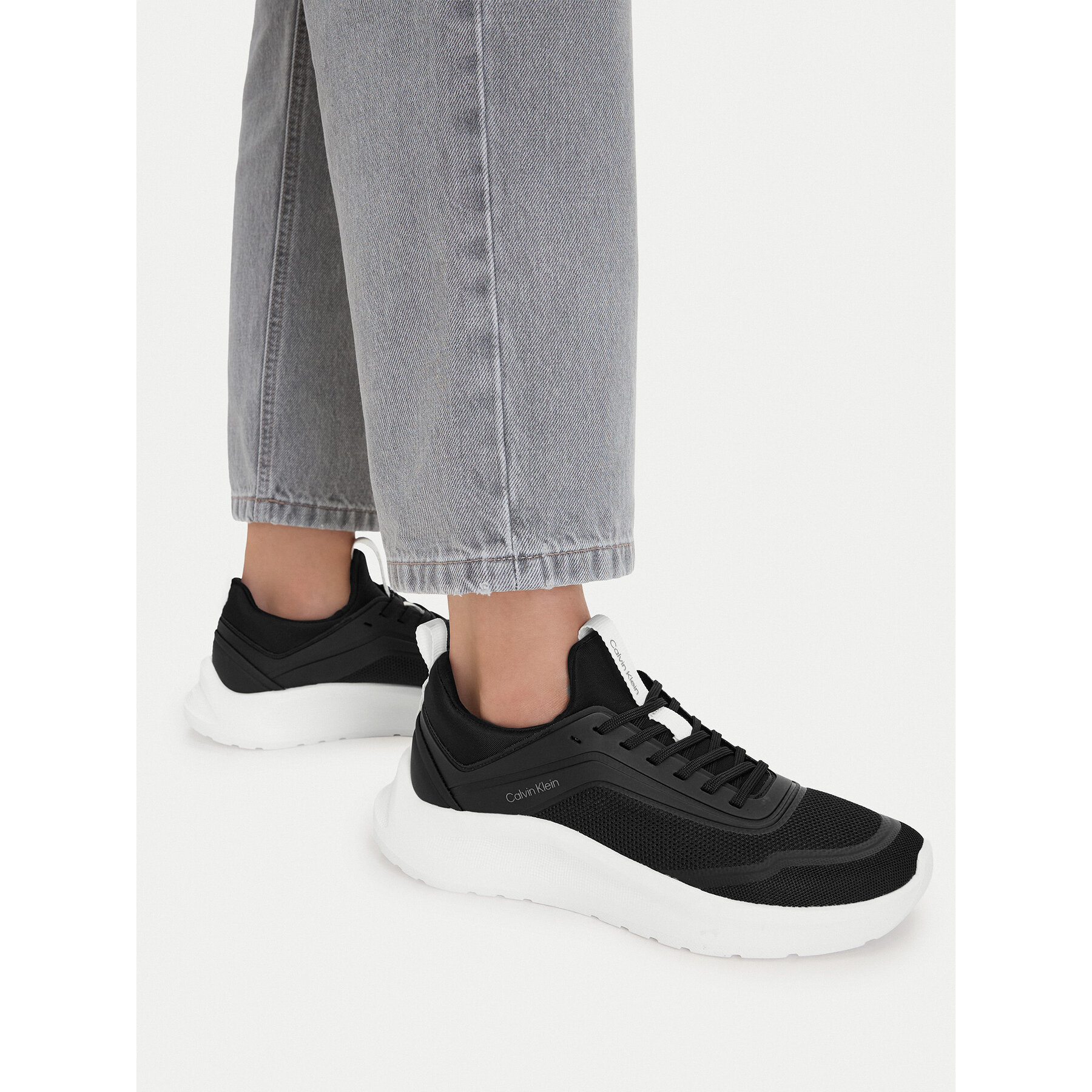 Αθλητικά Calvin Klein Light Eva Run Sock Mesh Lycra HW0HW03023 Μαύρο