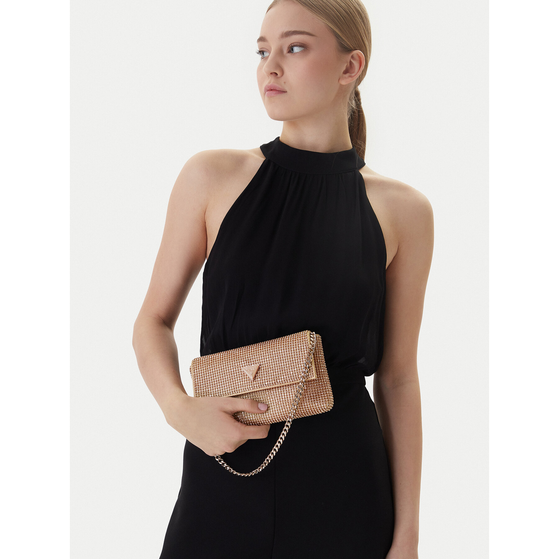 Geantă Guess Zalina HWRP93 50700 Auriu