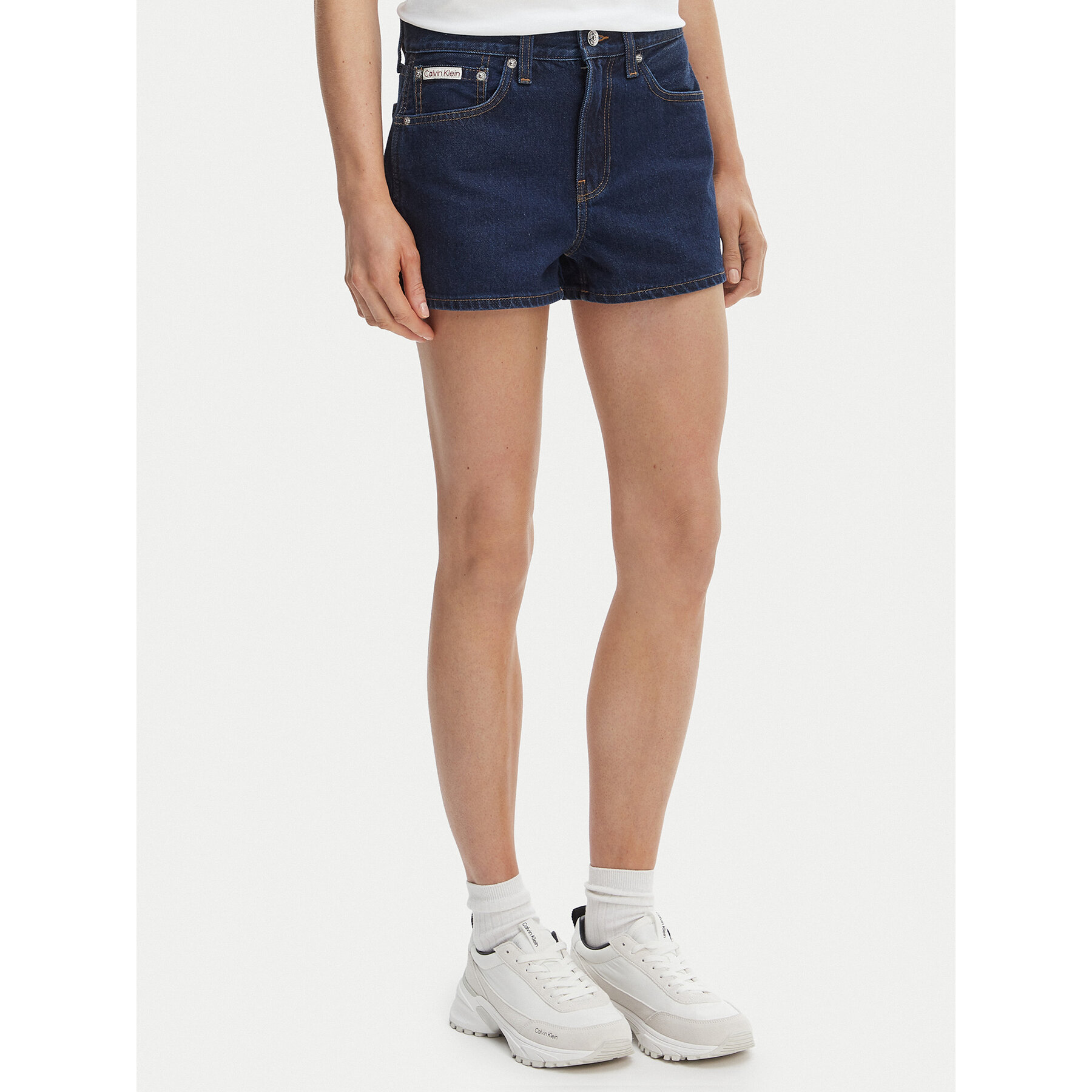Calvin Klein Jeans Jeansshorts LV047F768G Dunkelblau Slim Fit