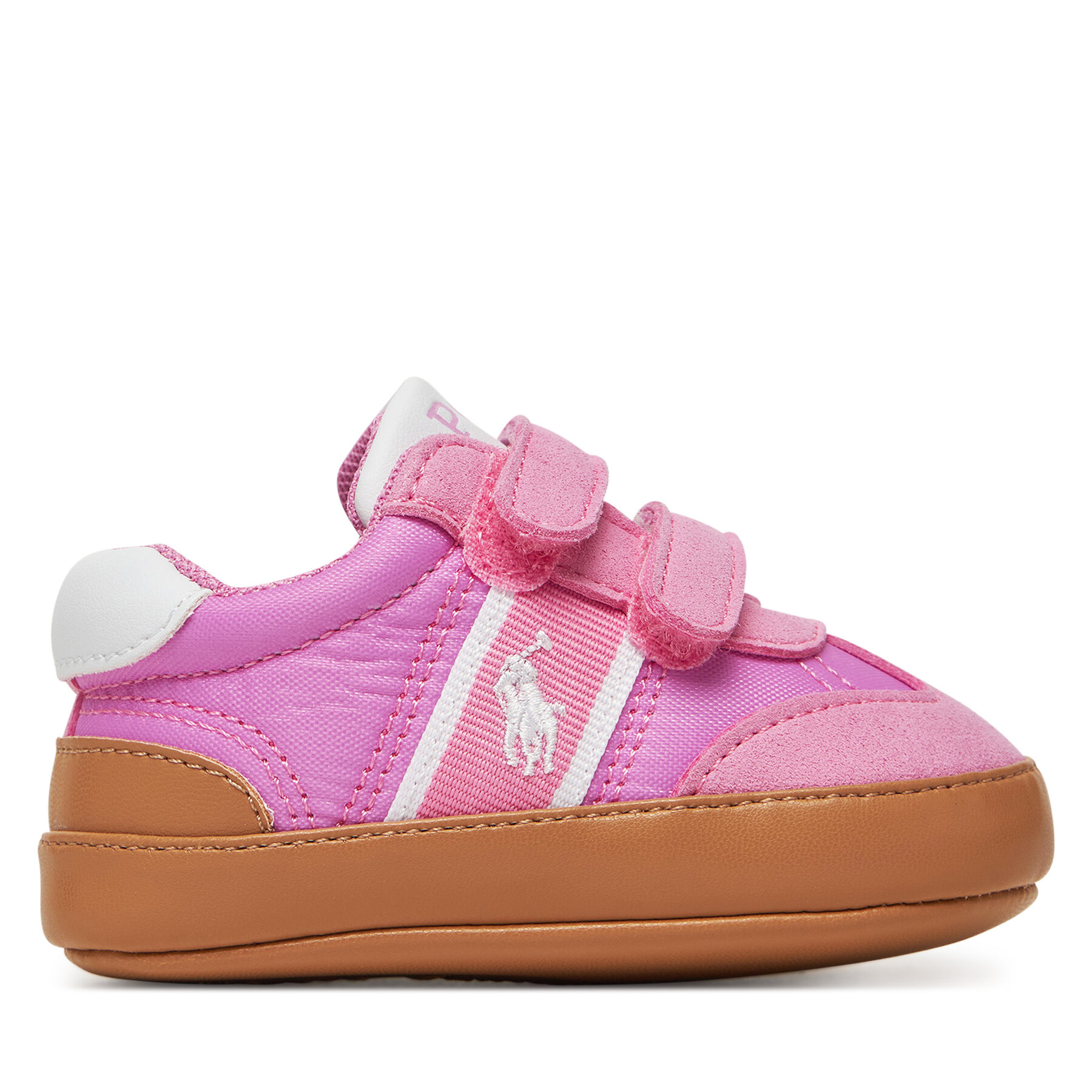 Kinder Sneakers Polo Ralph Lauren, Schuhgröße 19, Rosa, Heritage Court III T-Toe Ez RL02362668