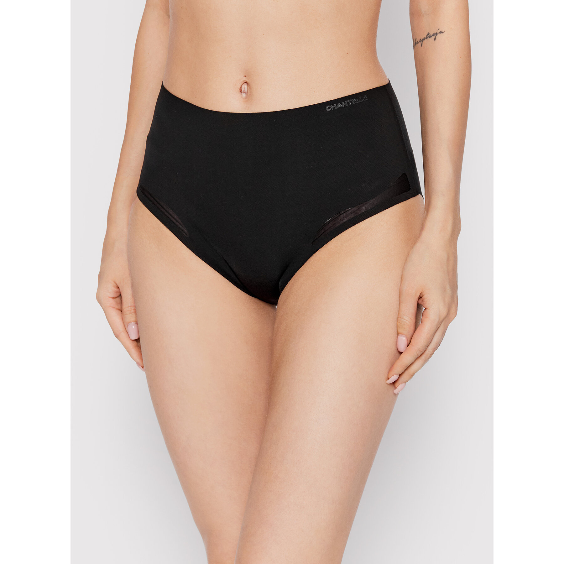 Chantelle Mutande classiche a vita alta Pure Light C10M80 Nero