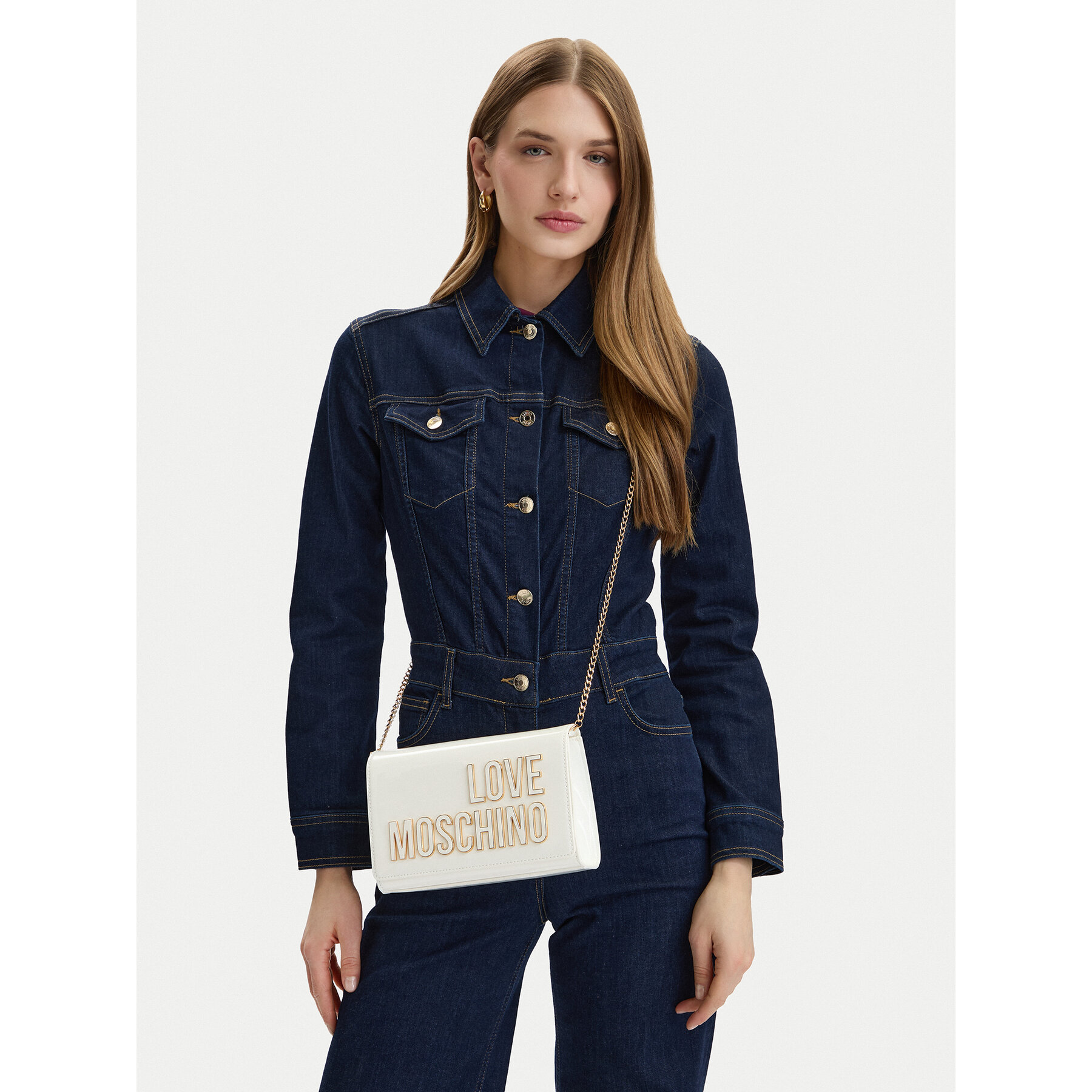 Geantă LOVE MOSCHINO JC4251PP0OKE110A Alb