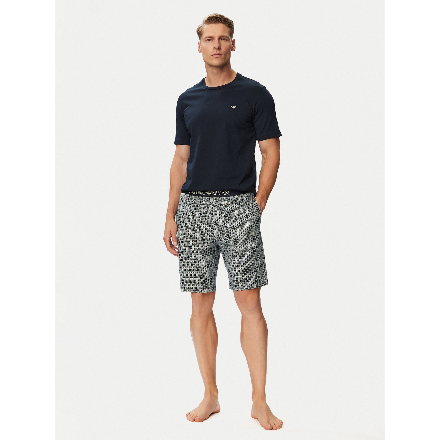 Emporio Armani Underwear Pyjama EM000400 AF25040 MB681 Dunkelblau Regular Fit