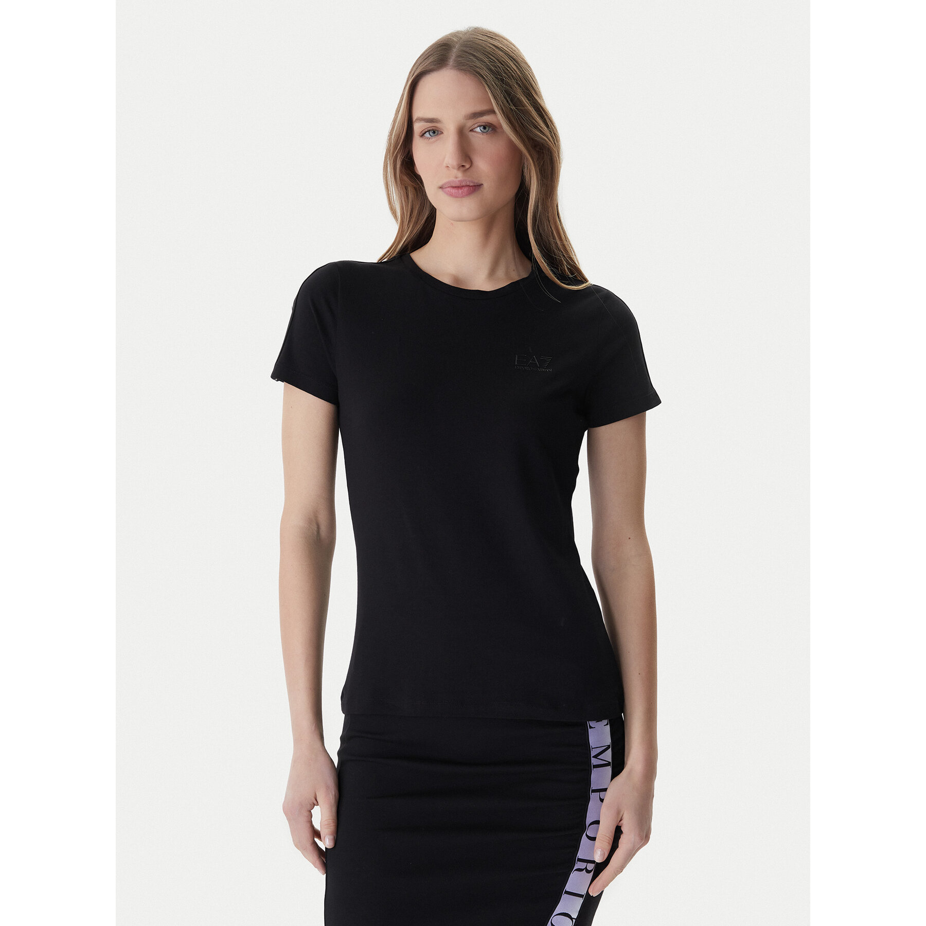 EA7 Emporio Armani T-Shirt 7W001490 AF10373 Schwarz Slim Fit