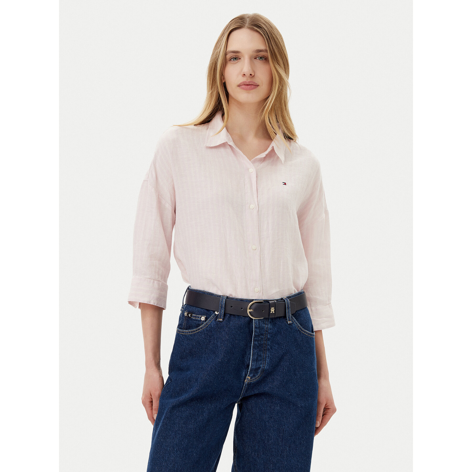 Tommy Hilfiger Hemd WW0WW46169 Rosa Loose Fit