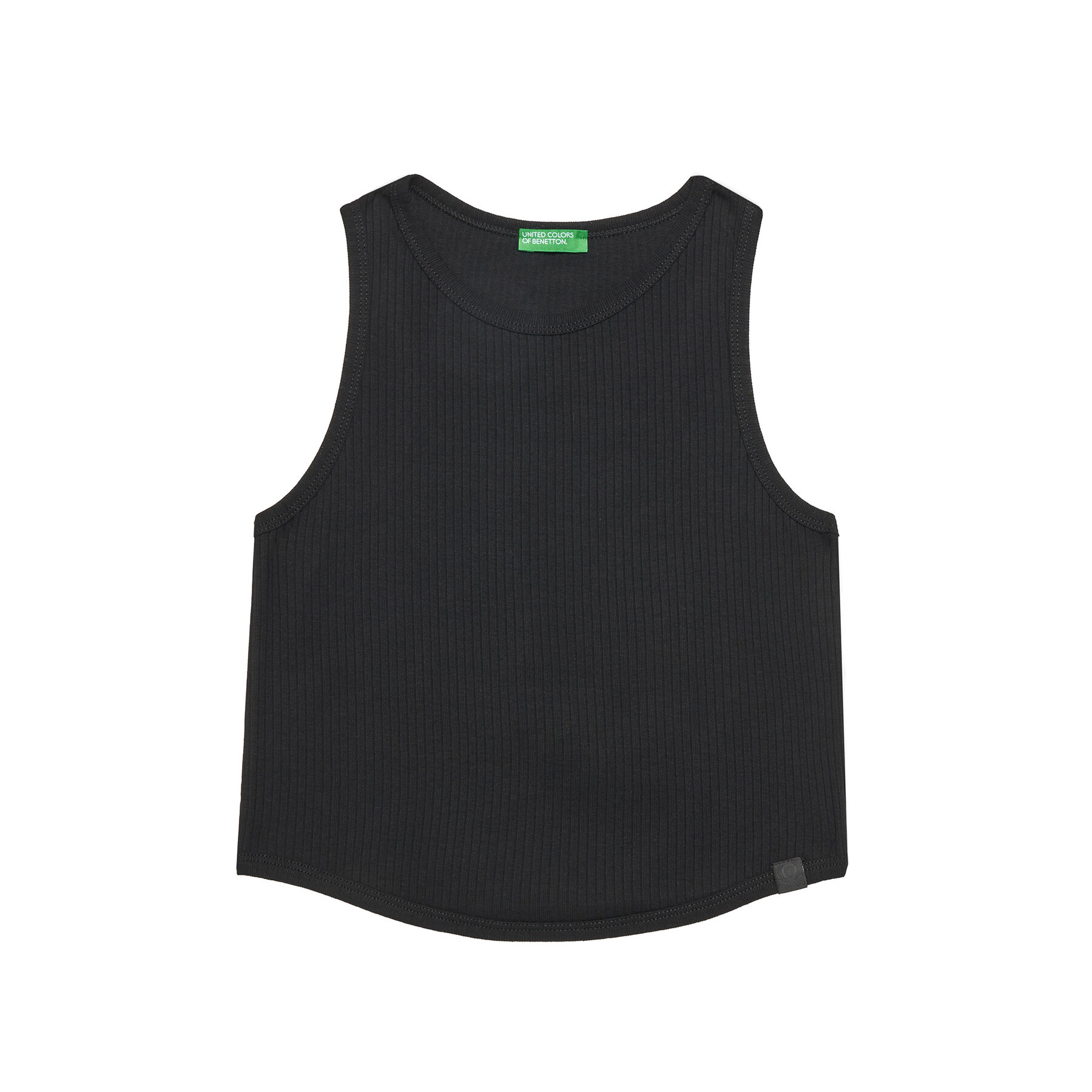 United Colors Of Benetton Felső 31H3CH01F Fekete Slim Fit