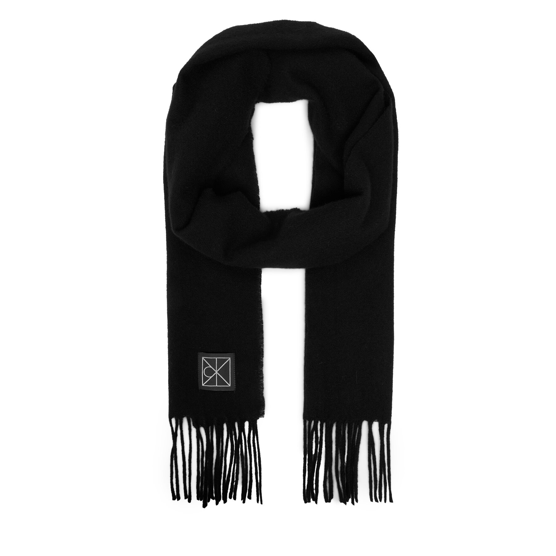 Κασκόλ Calvin Klein Emblem LV04D8015G Μαύρο