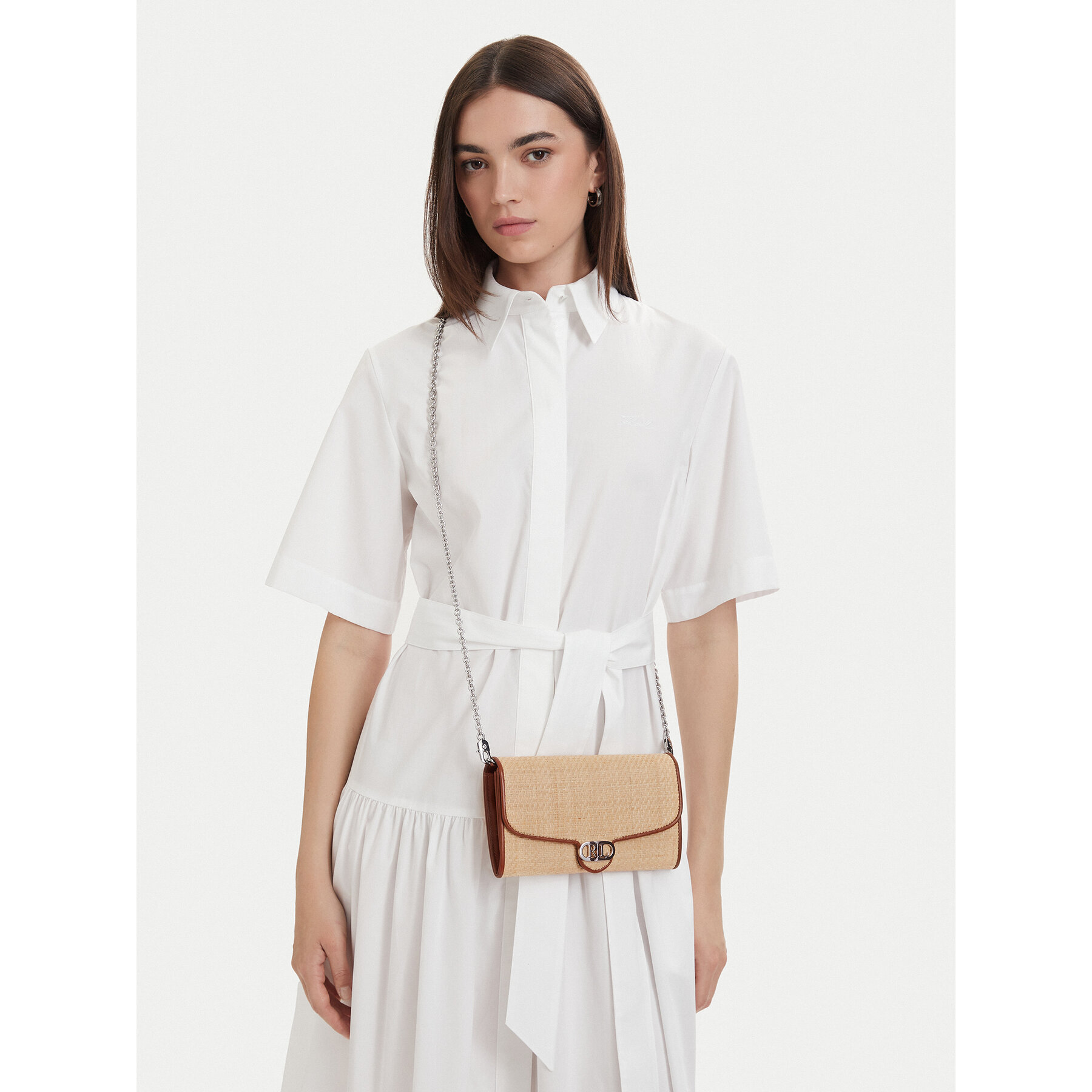 Ročna torba LAUREN RALPH LAUREN 432966881001 Rjava