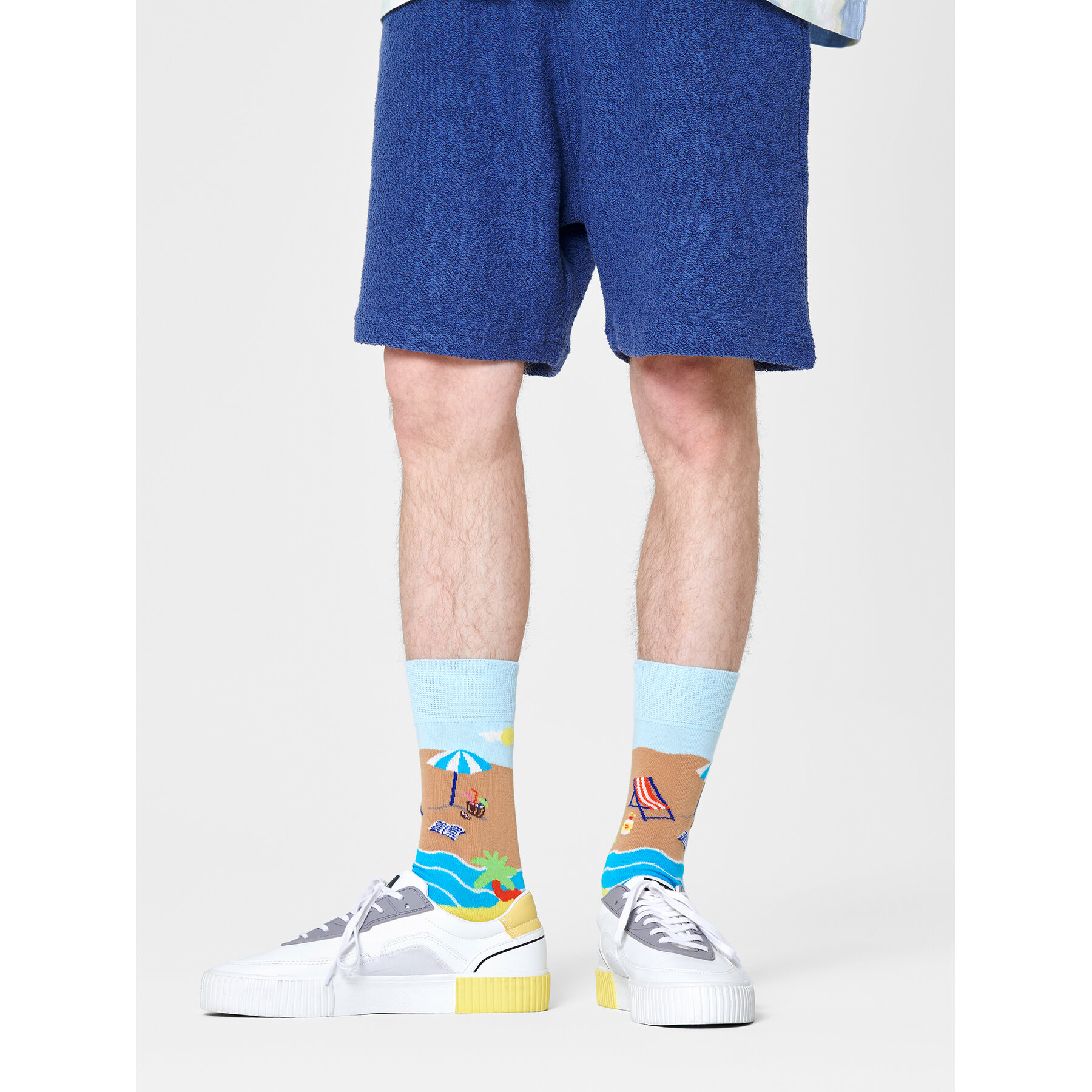 Visoke nogavice Unisex Happy Socks BCH01-0200 Pisana