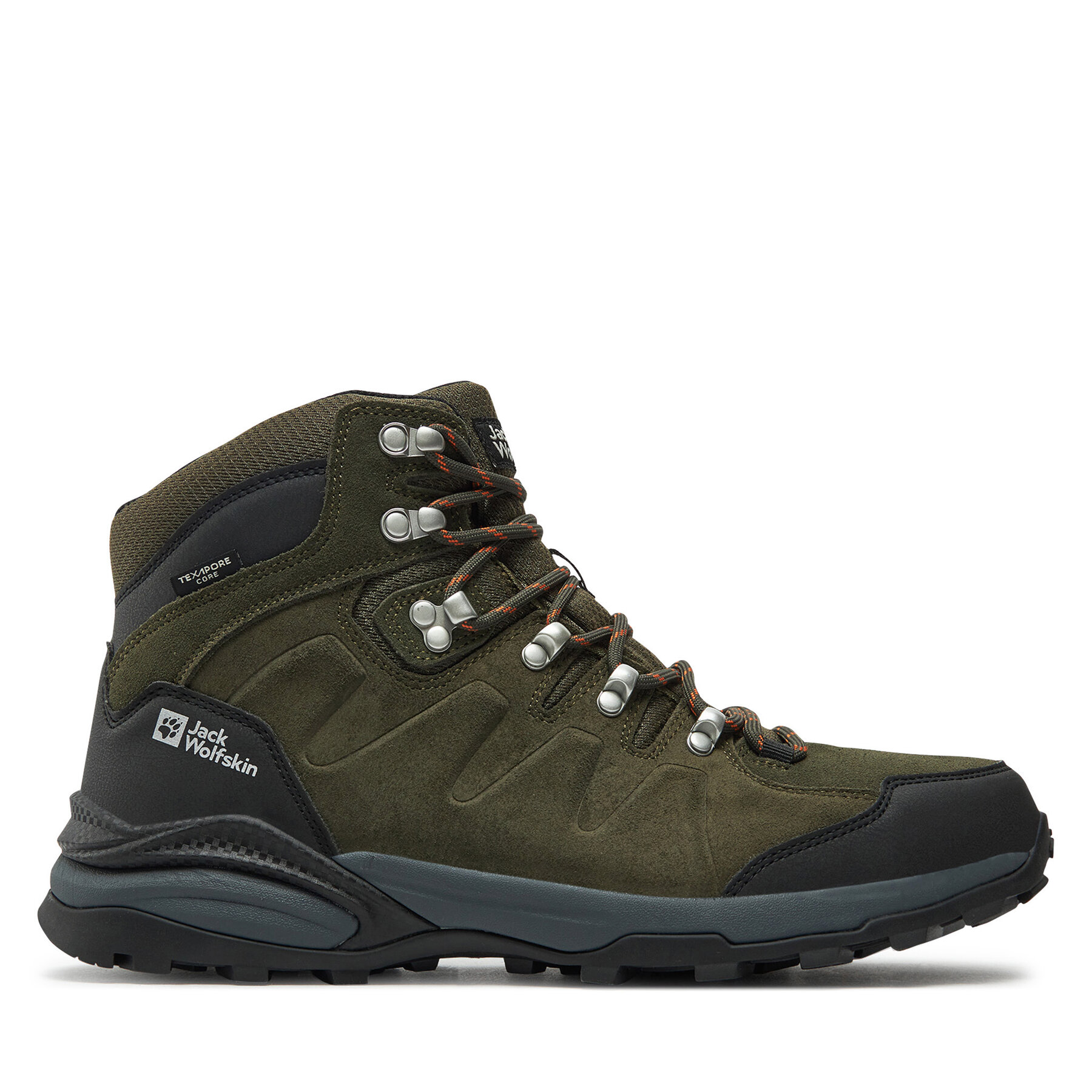 Παπούτσια πεζοπορίας Jack Wolfskin Refugio Texapore Mid M 4049841 Χακί