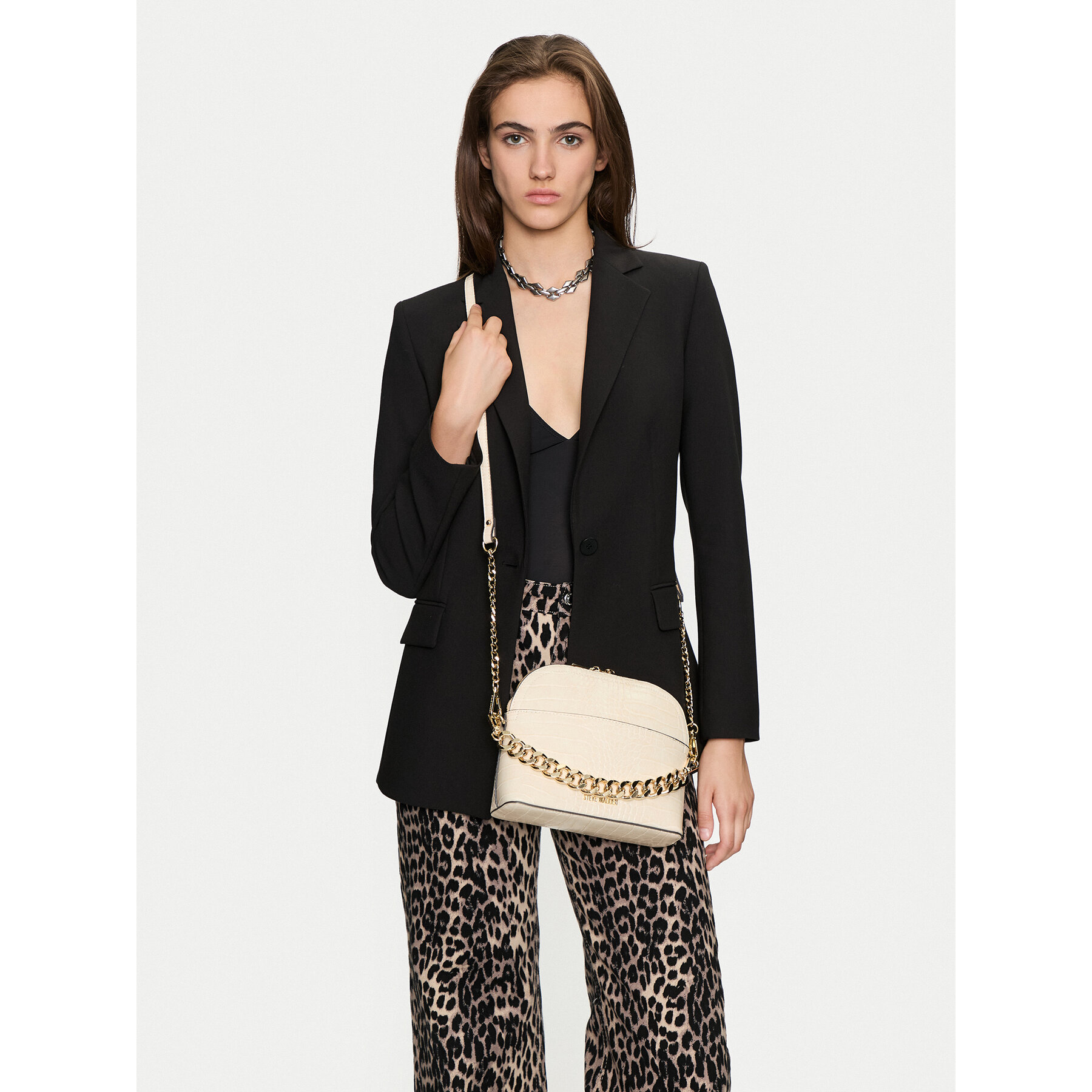 Дамска чанта Steve Madden Bcherrie SM13000398 Екрю