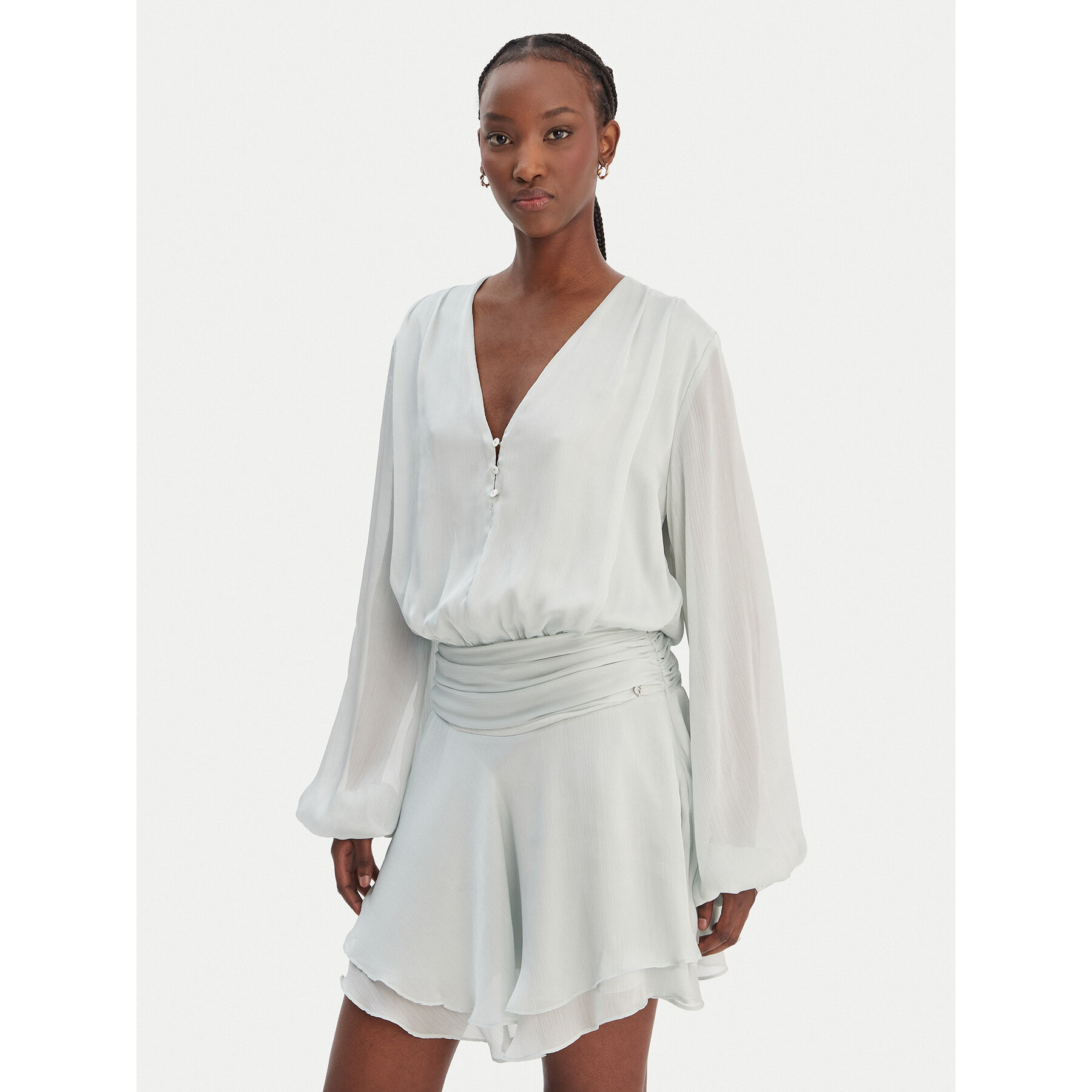 Guess Coctailkleid W6GK46 W1931 Grün Regular Fit